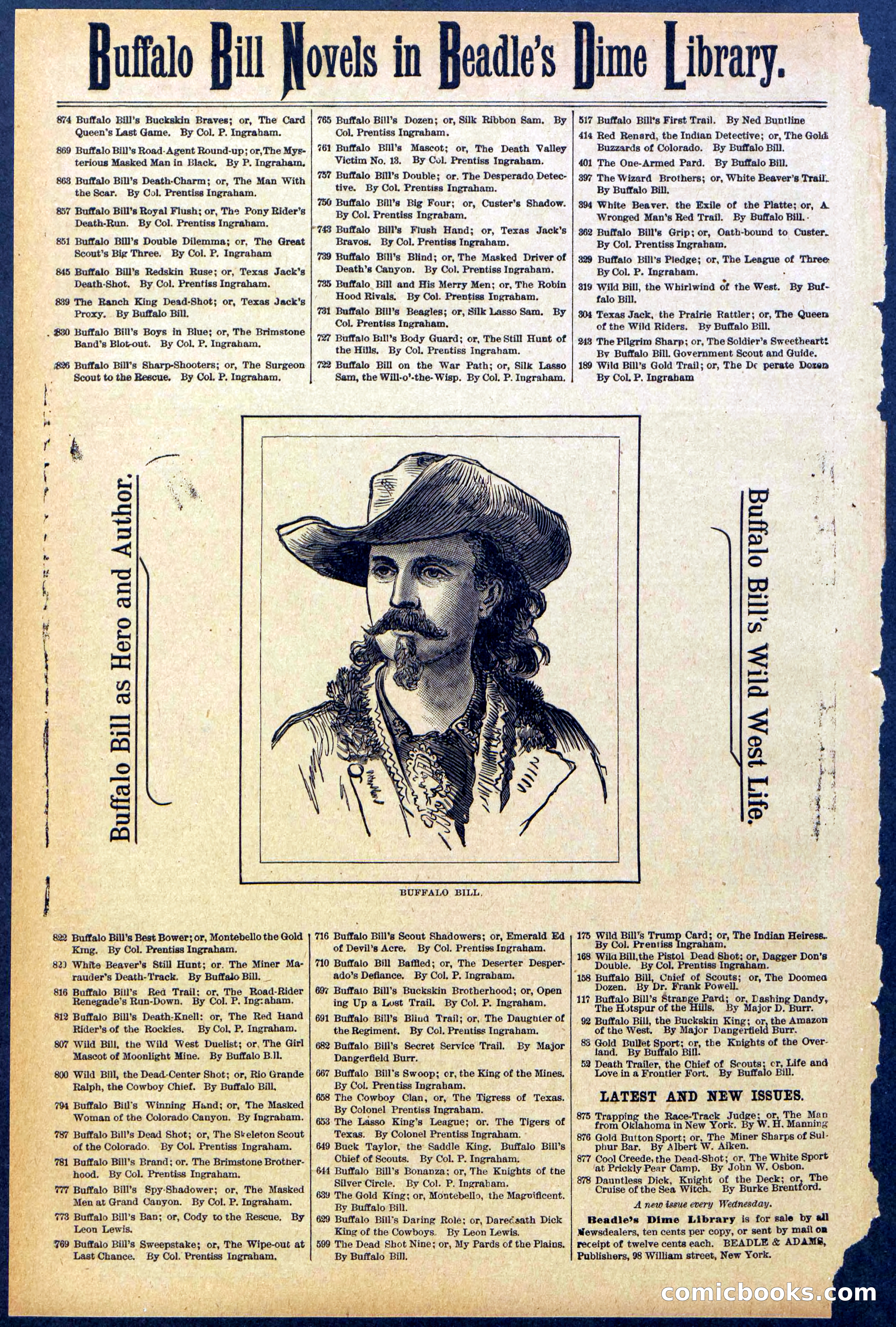 Beadle's New York Dime Library, No. 874 — page 32 of 32