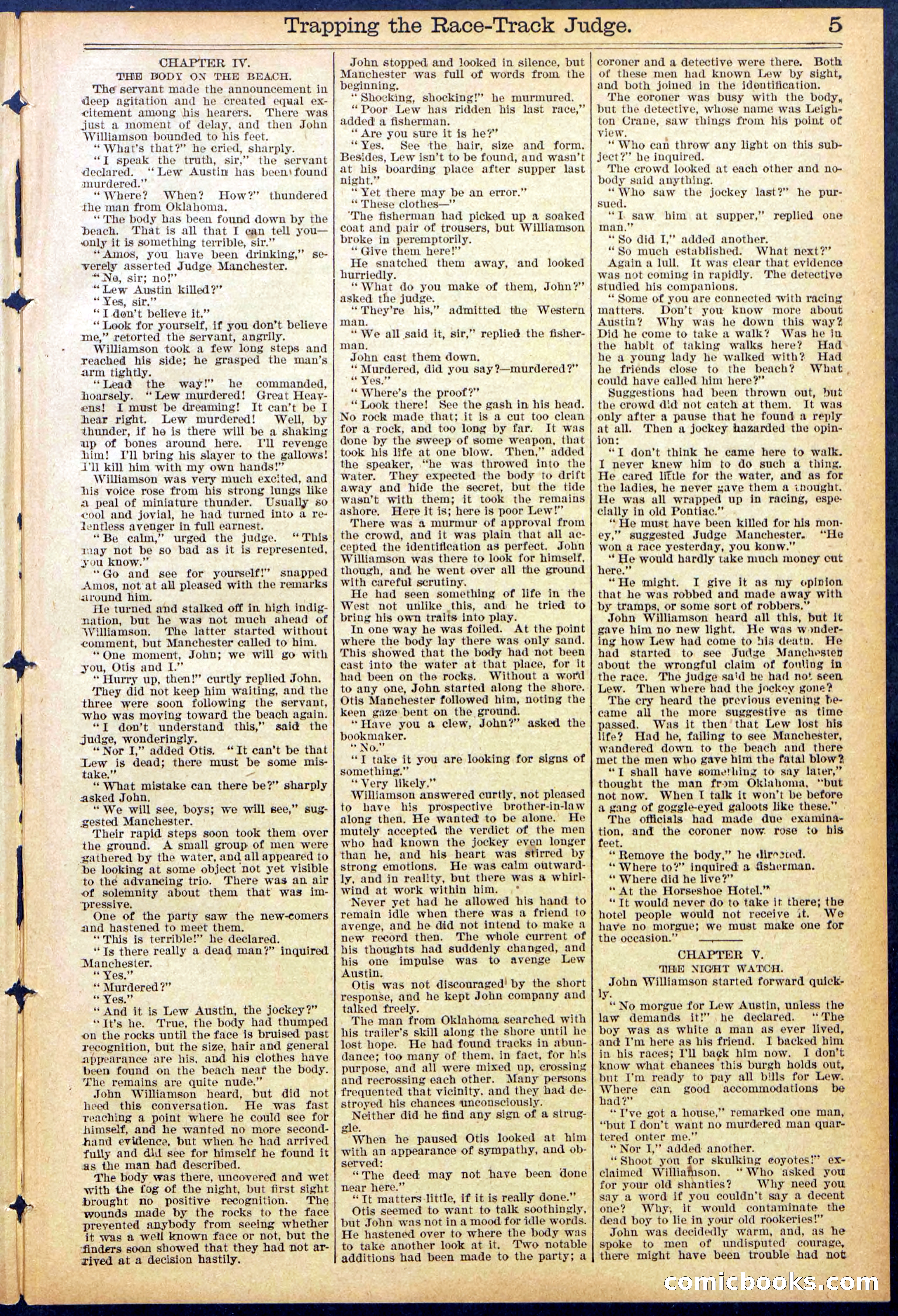 Beadle's New York Dime Library No. 875 — page 5 of 32