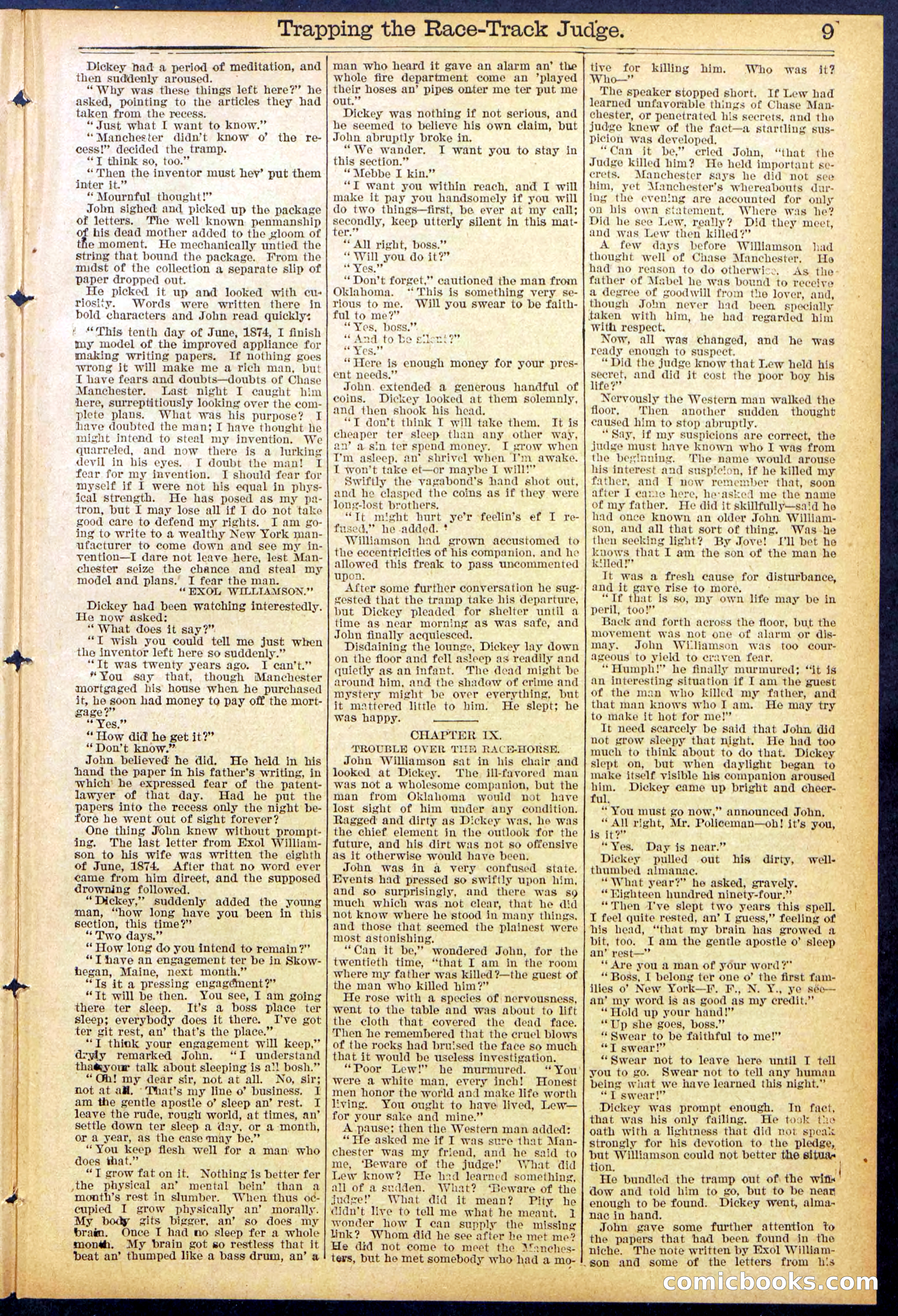 Beadle's New York Dime Library No. 875 — page 9 of 32