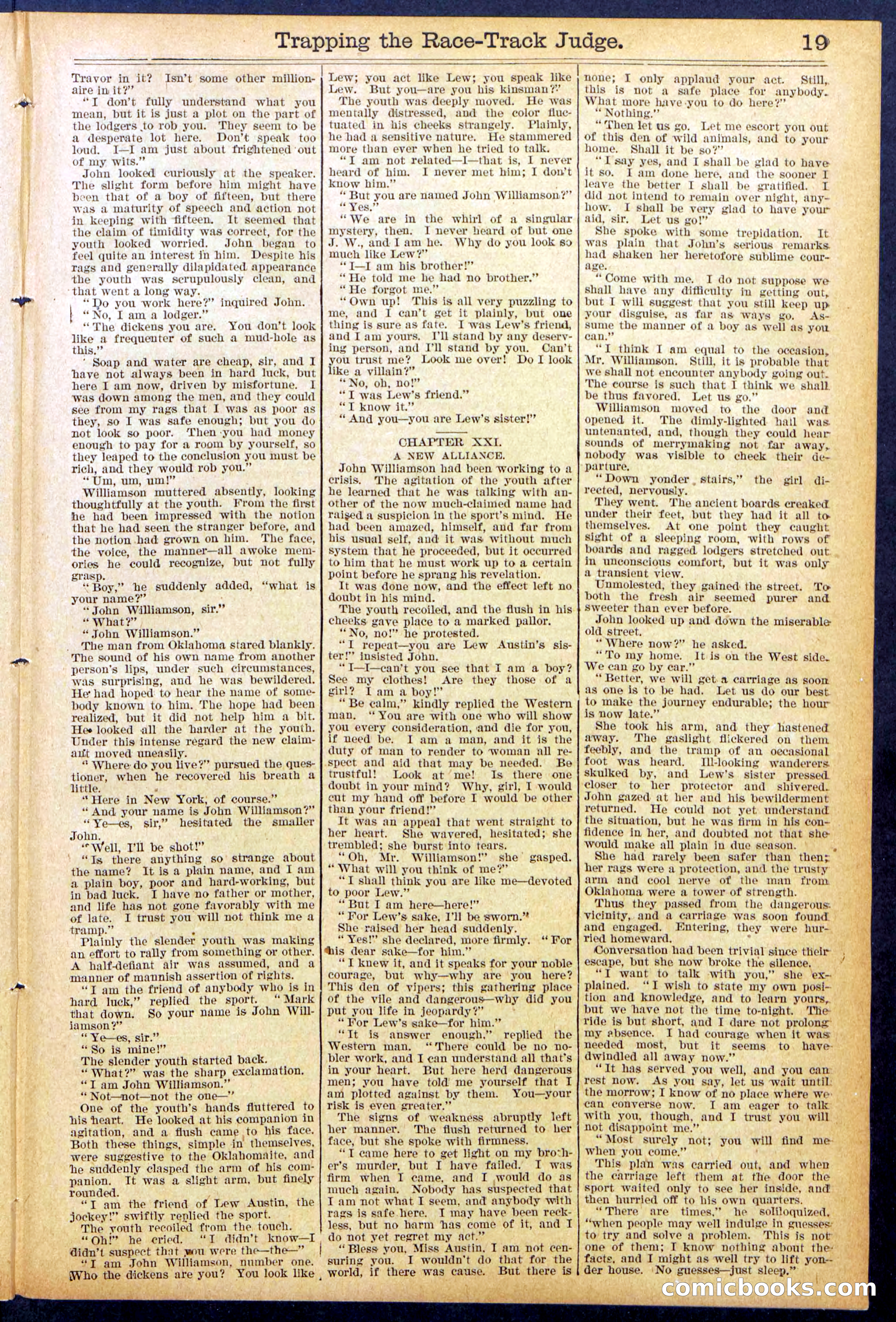 Beadle's New York Dime Library No. 875 — page 19 of 32