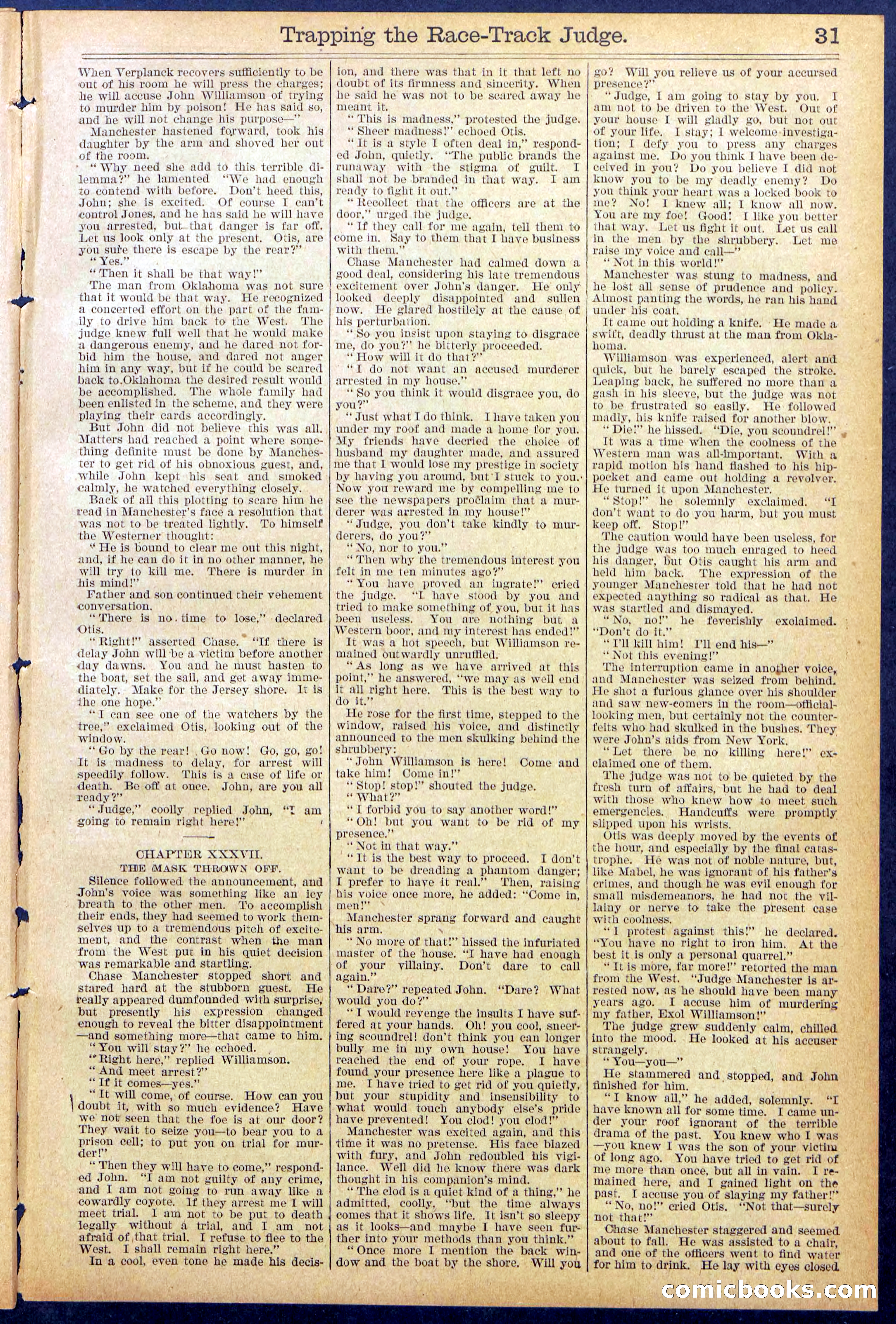 Beadle's New York Dime Library No. 875 — page 31 of 32