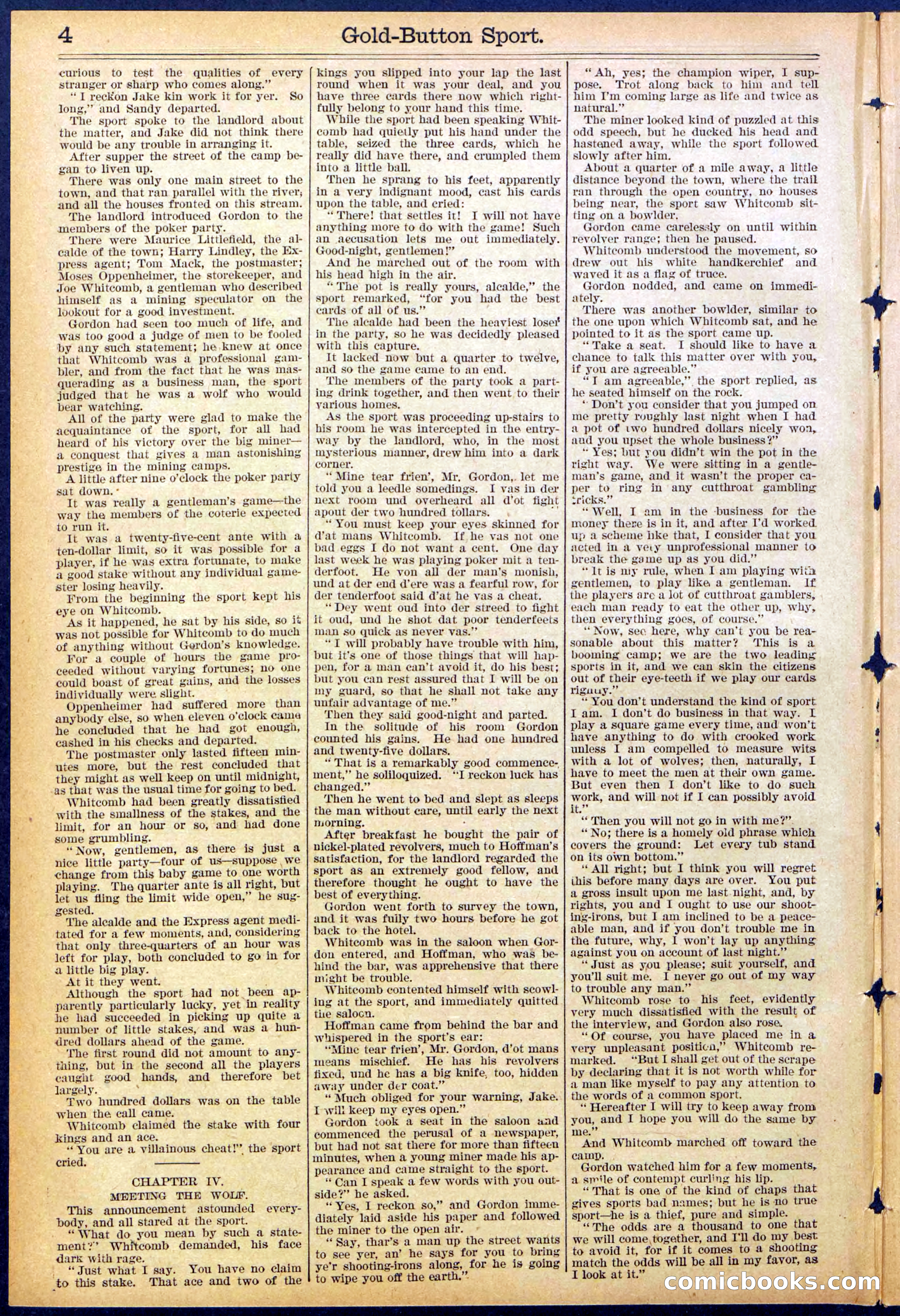 Beadle's Dime Library No. 876 — page 4 of 32