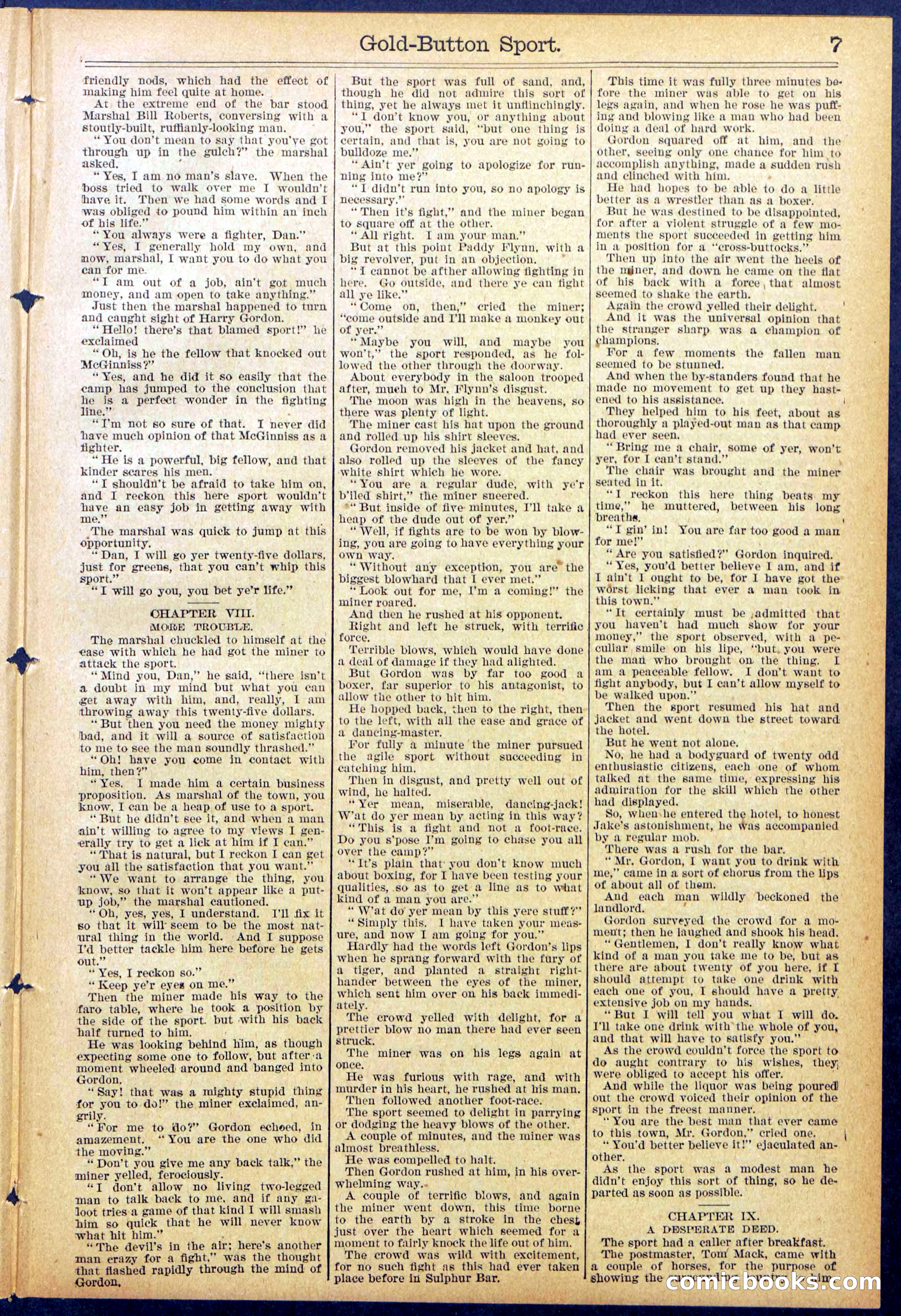 Beadle's Dime Library No. 876 — page 7 of 32