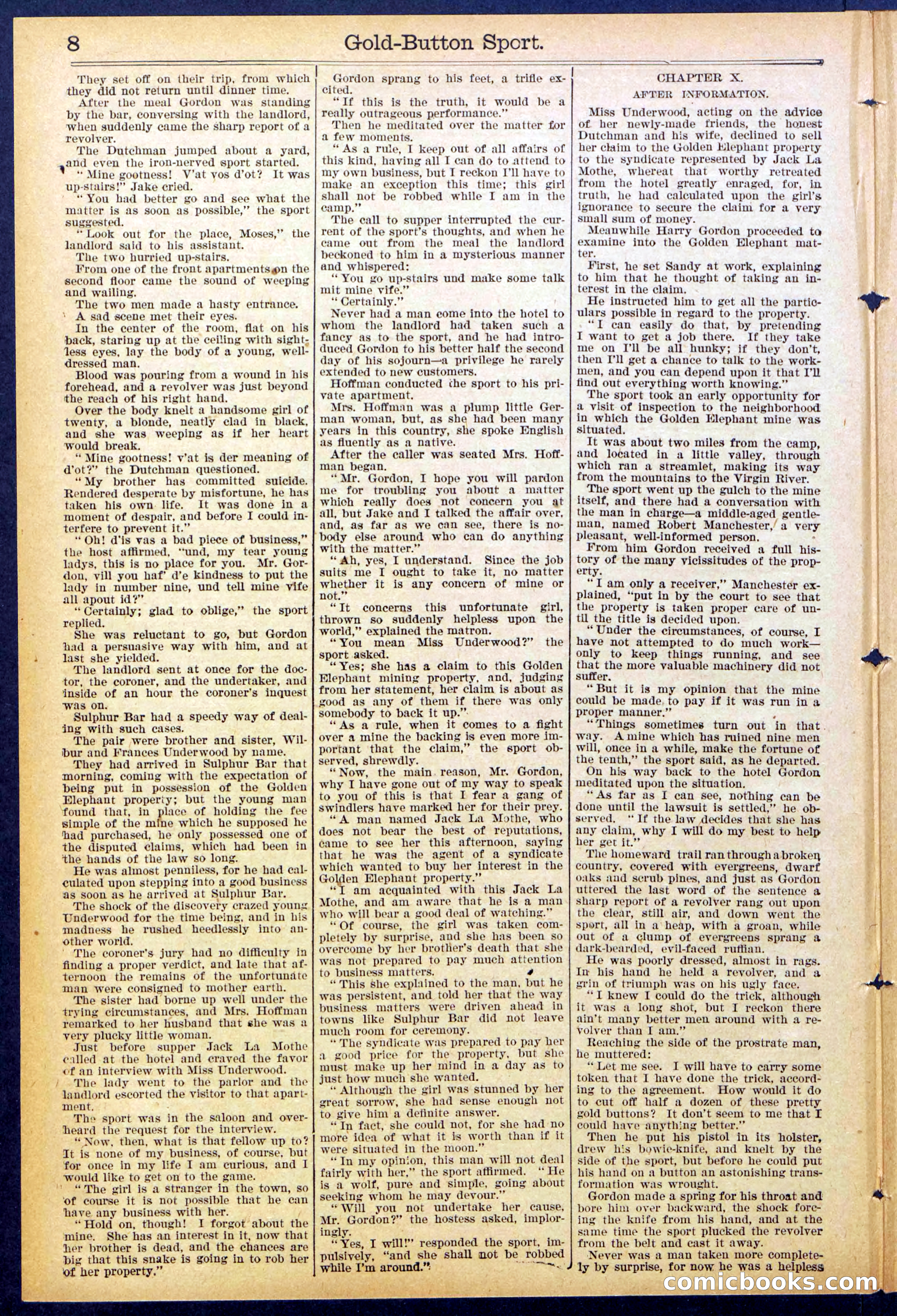 Beadle's Dime Library No. 876 — page 8 of 32