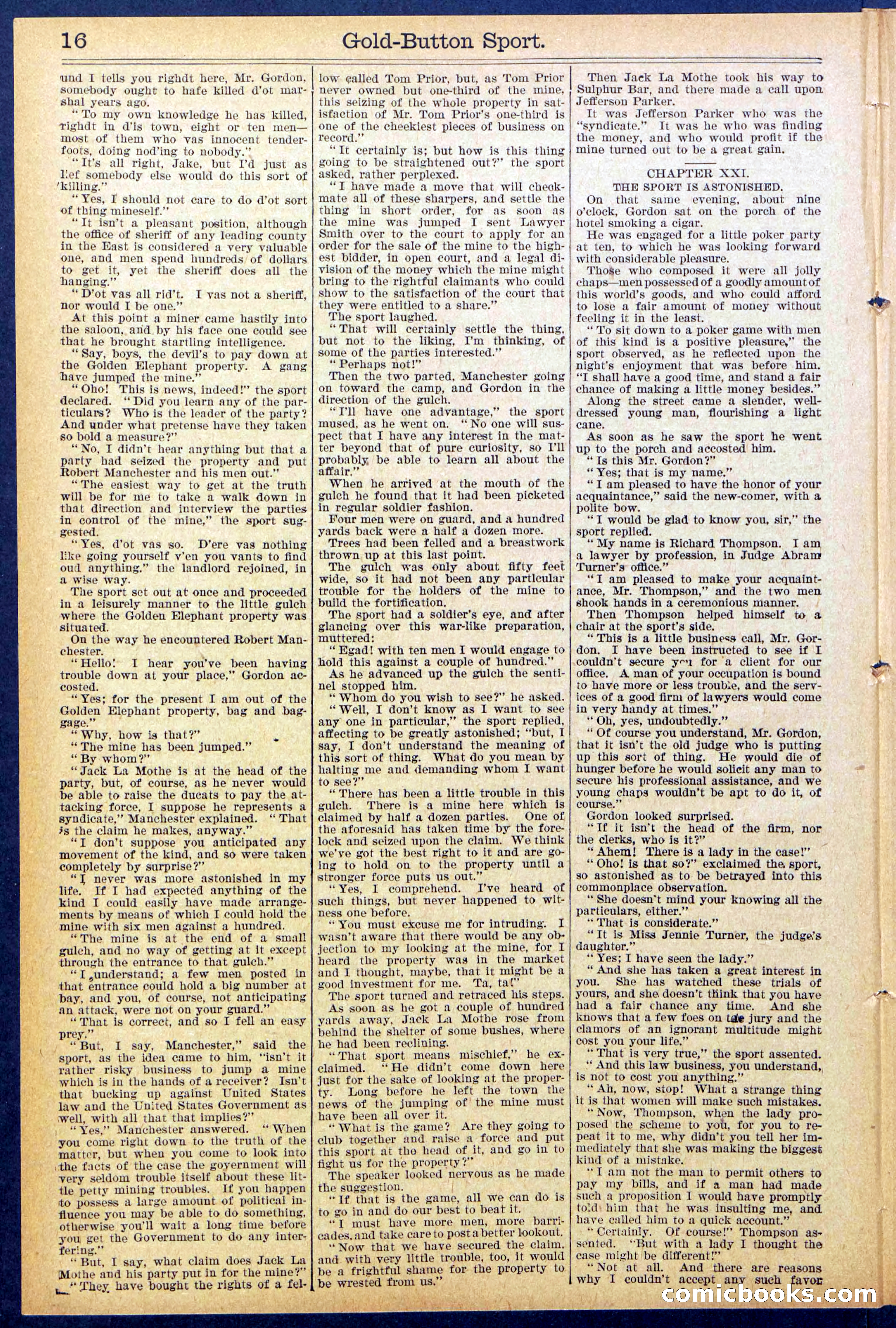Beadle's Dime Library No. 876 — page 16 of 32