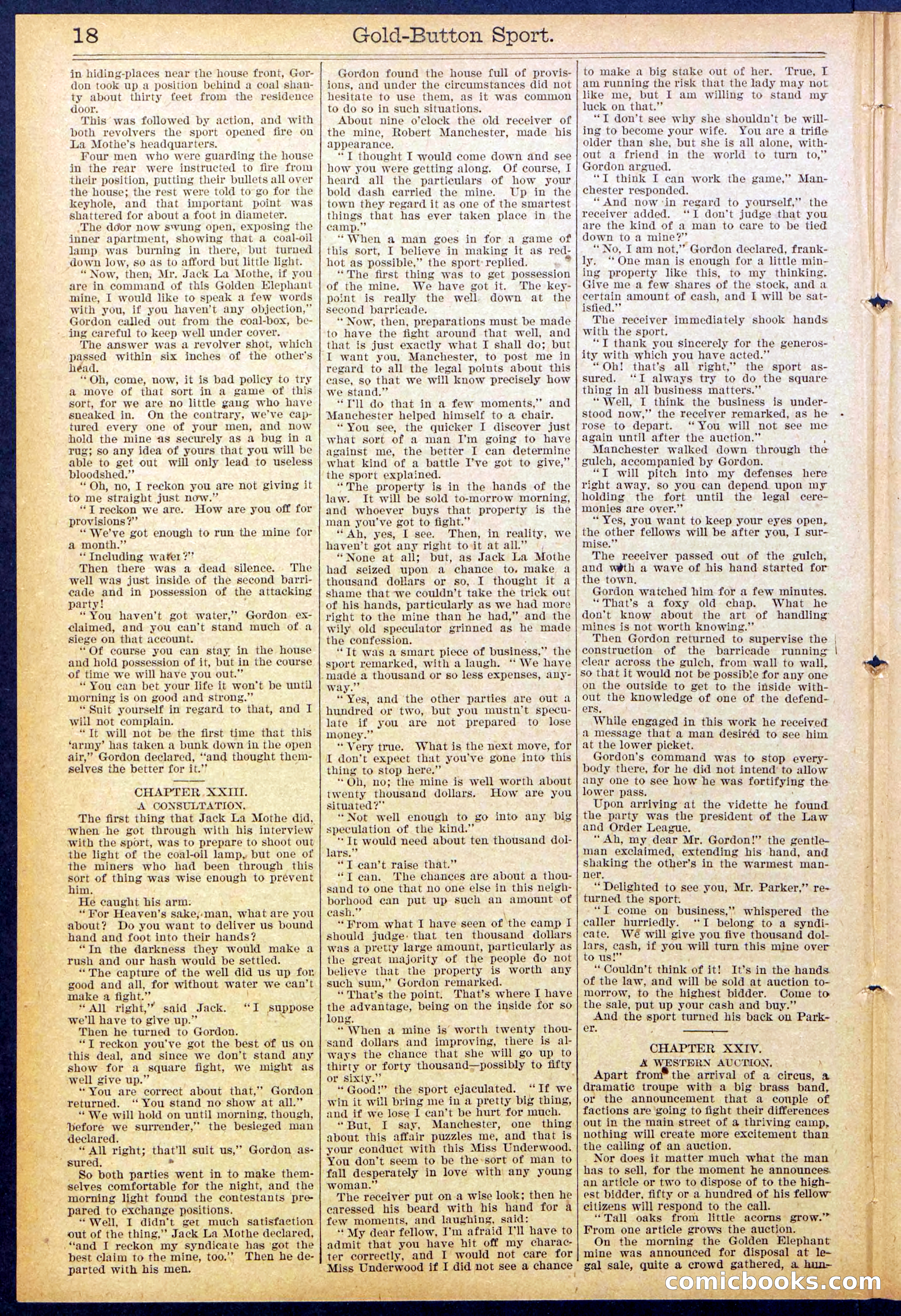 Beadle's Dime Library No. 876 — page 18 of 32