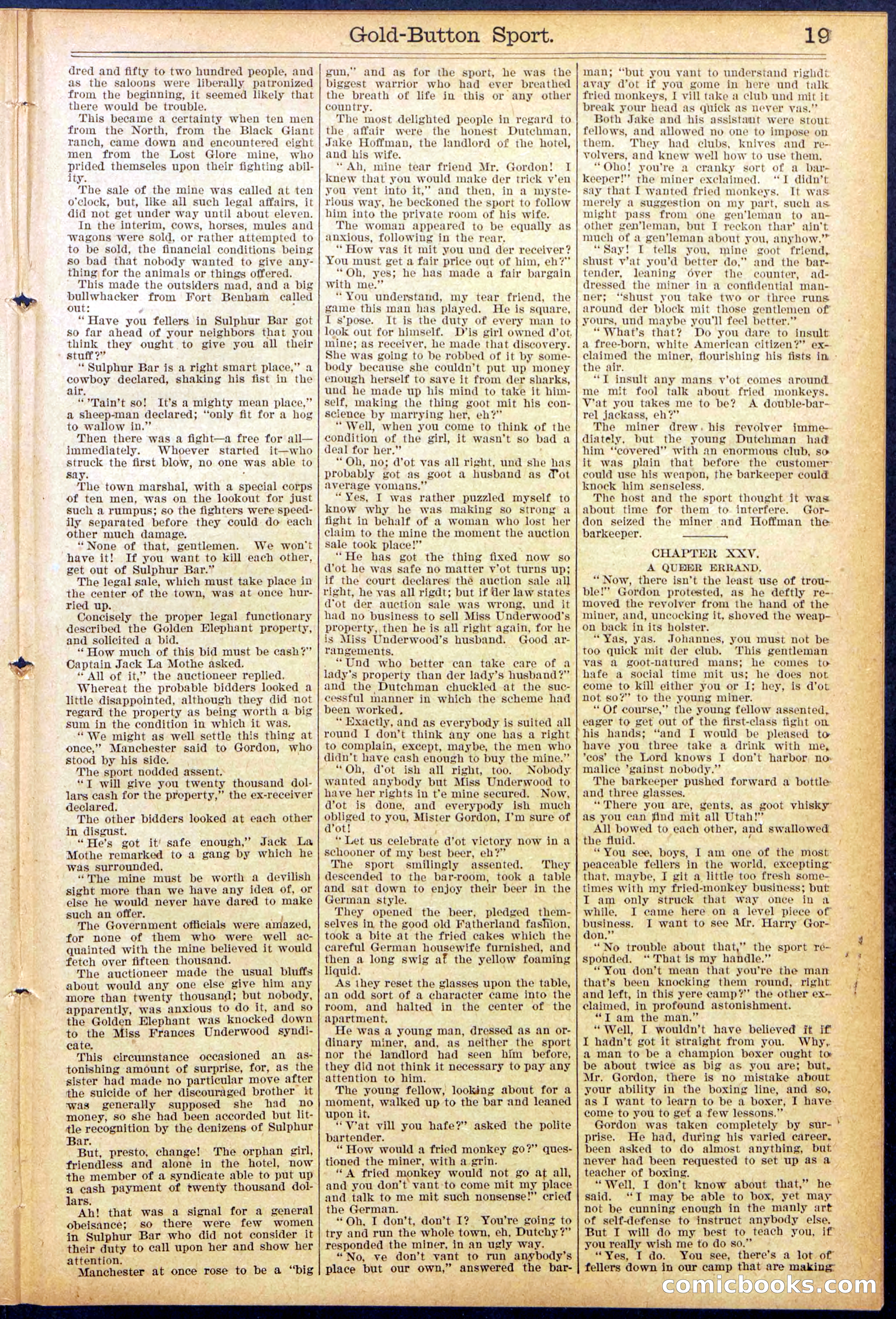 Beadle's Dime Library No. 876 — page 19 of 32