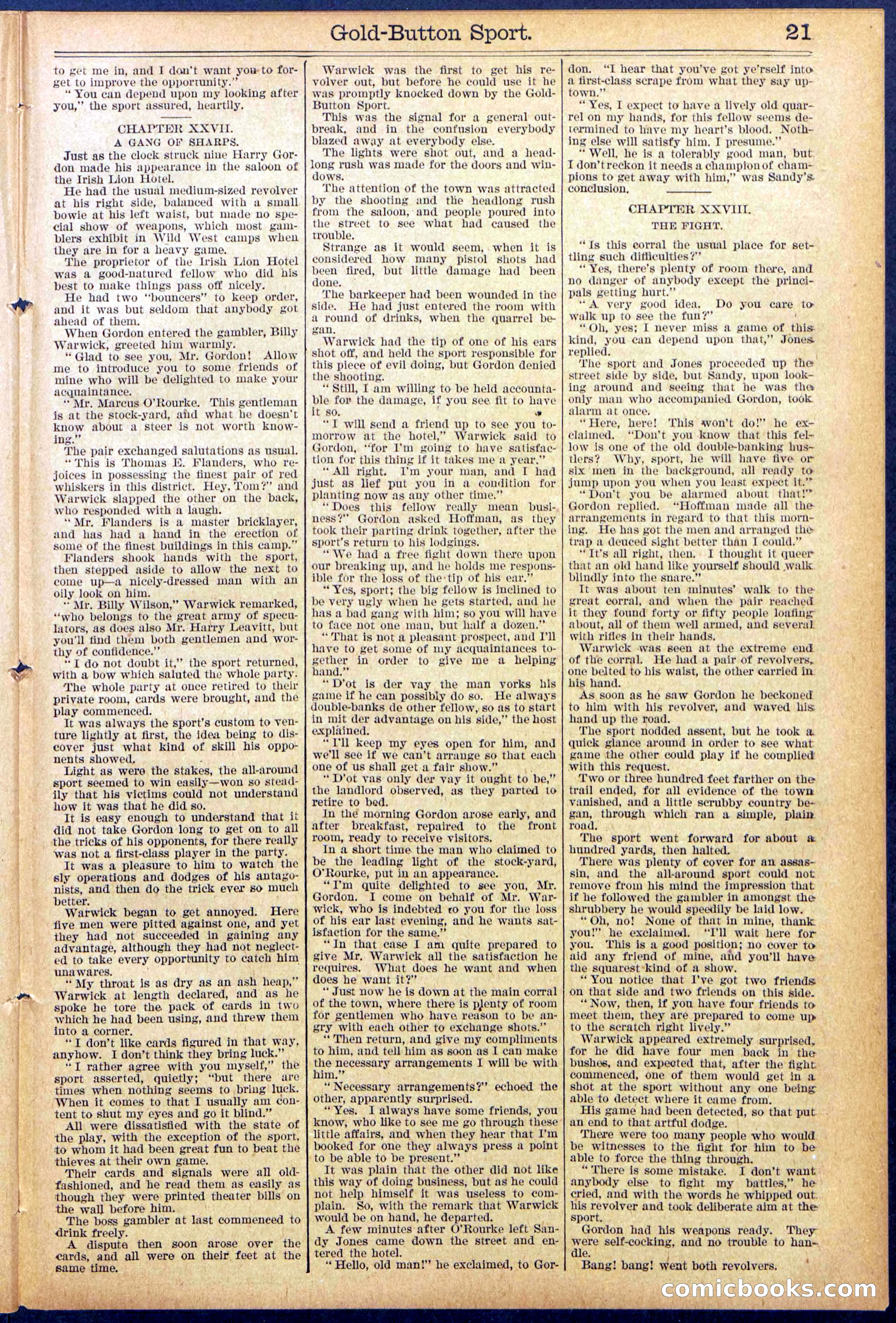 Beadle's Dime Library No. 876 — page 21 of 32