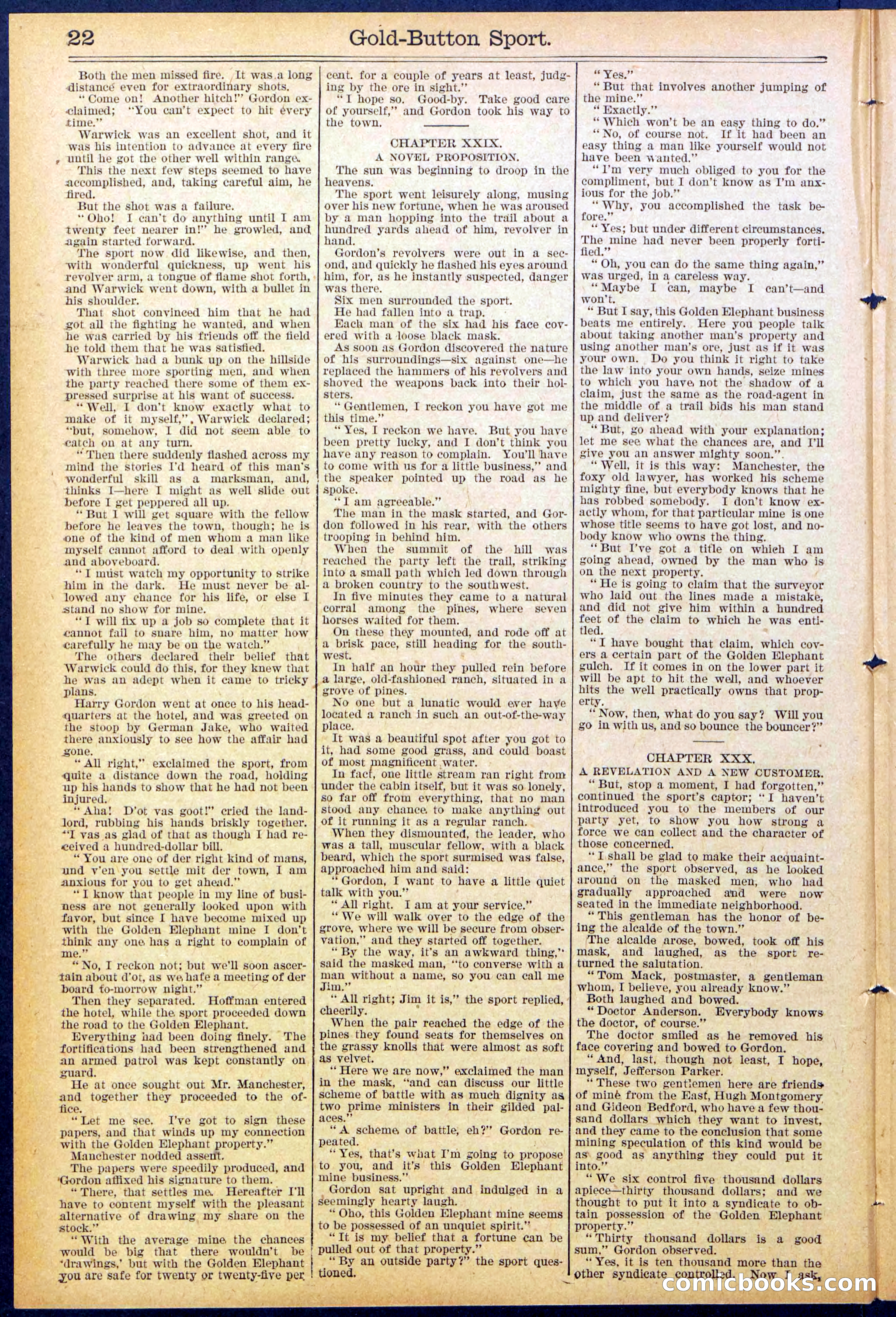 Beadle's Dime Library No. 876 — page 22 of 32
