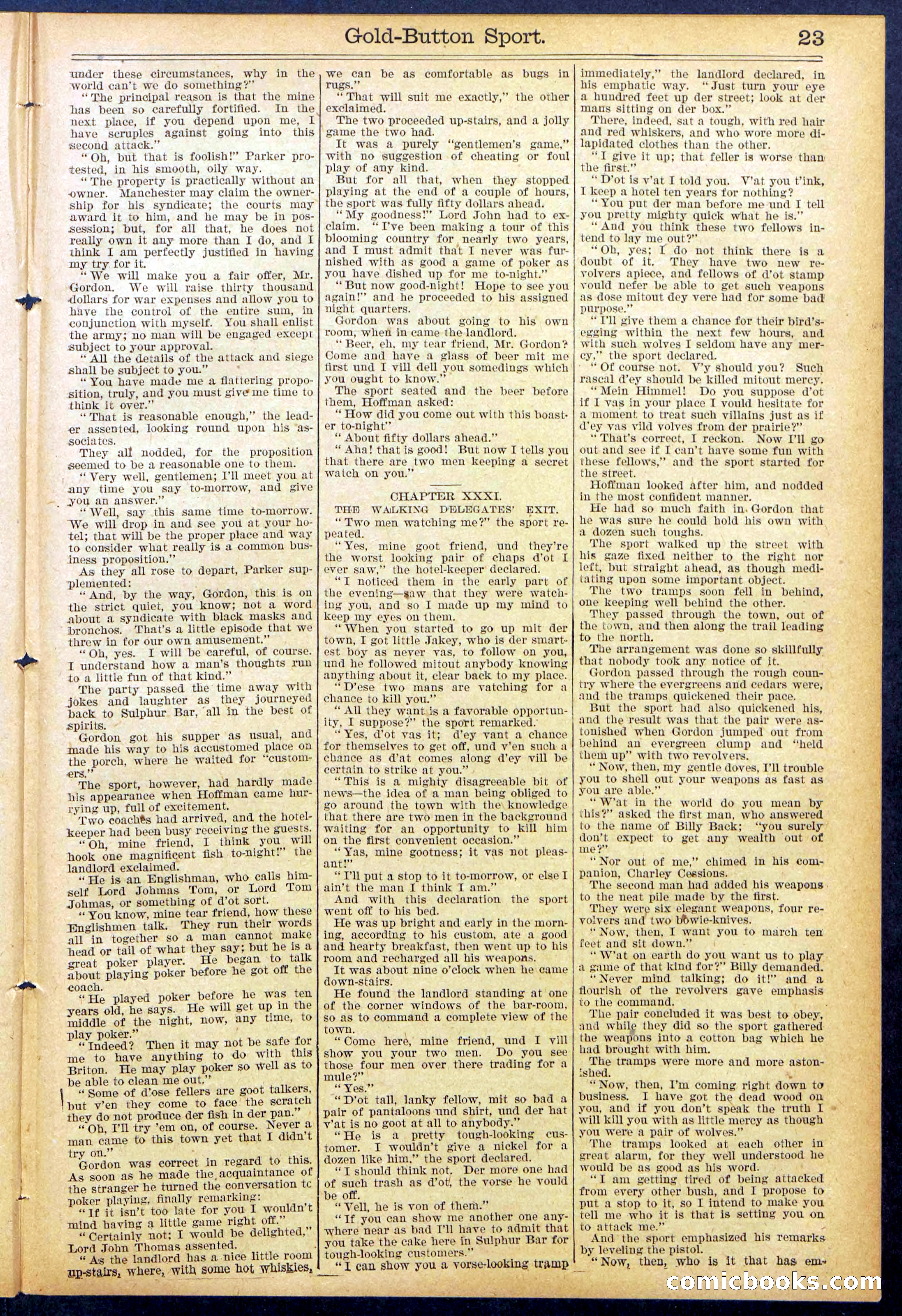 Beadle's Dime Library No. 876 — page 23 of 32