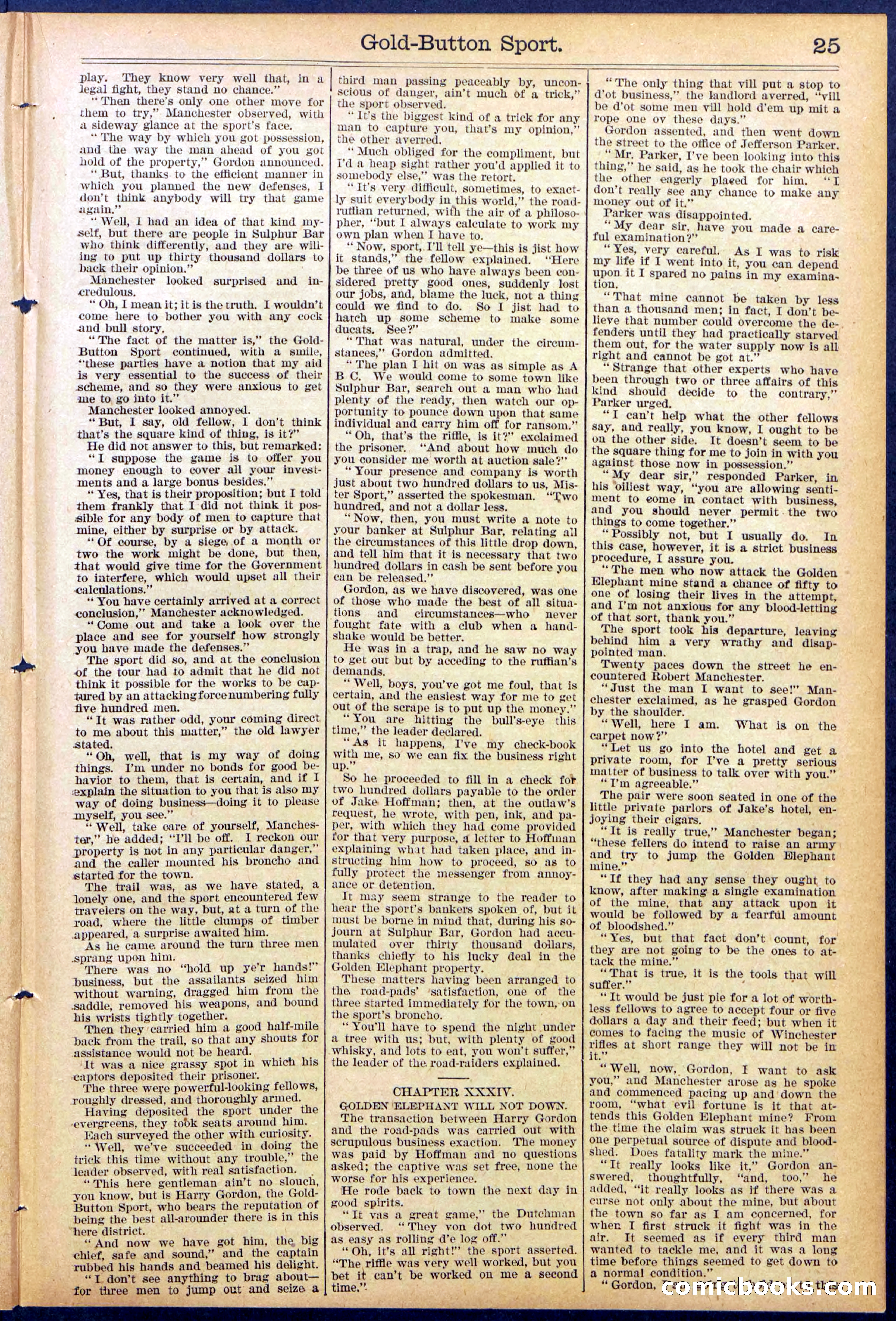 Beadle's Dime Library No. 876 — page 25 of 32