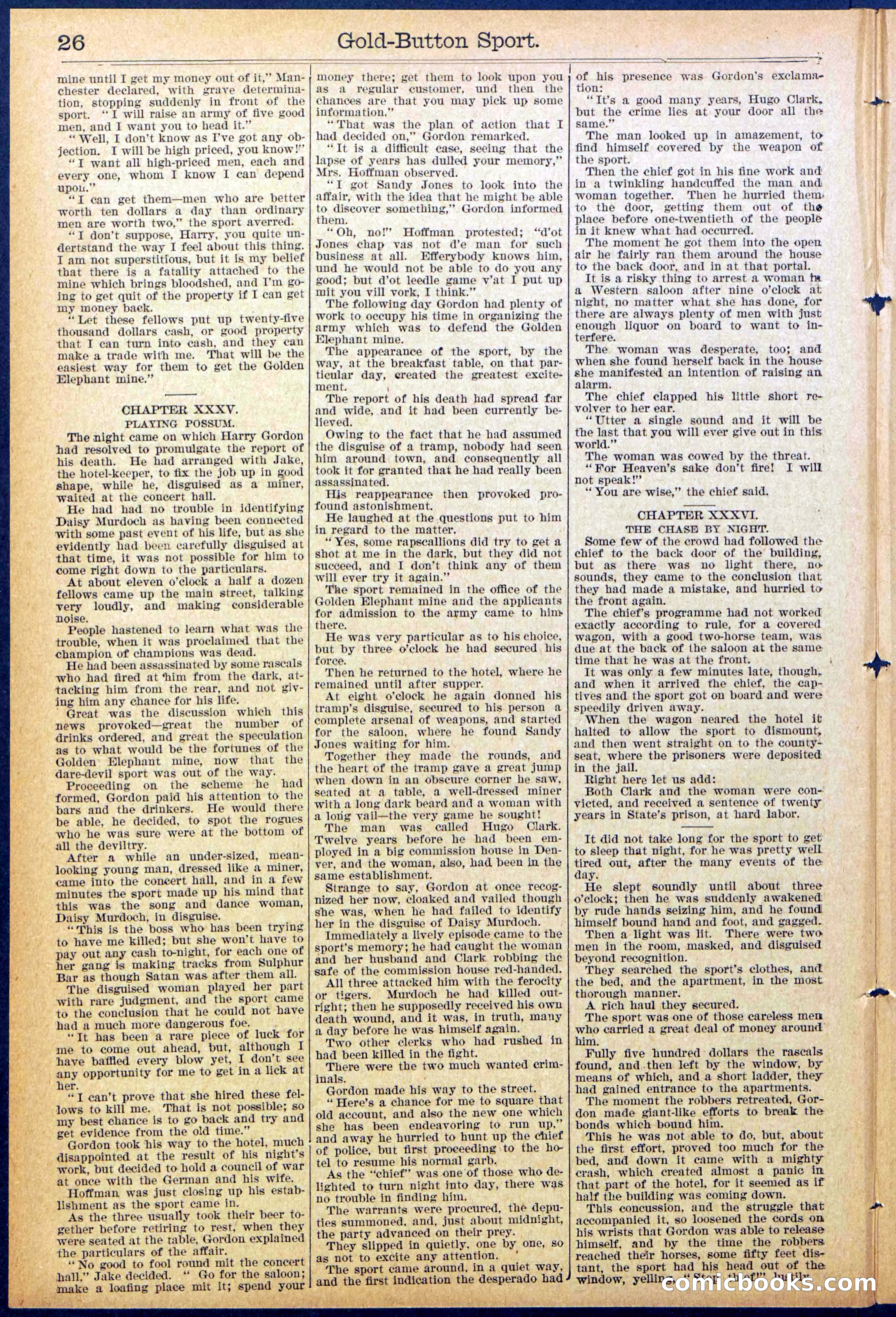 Beadle's Dime Library No. 876 — page 26 of 32