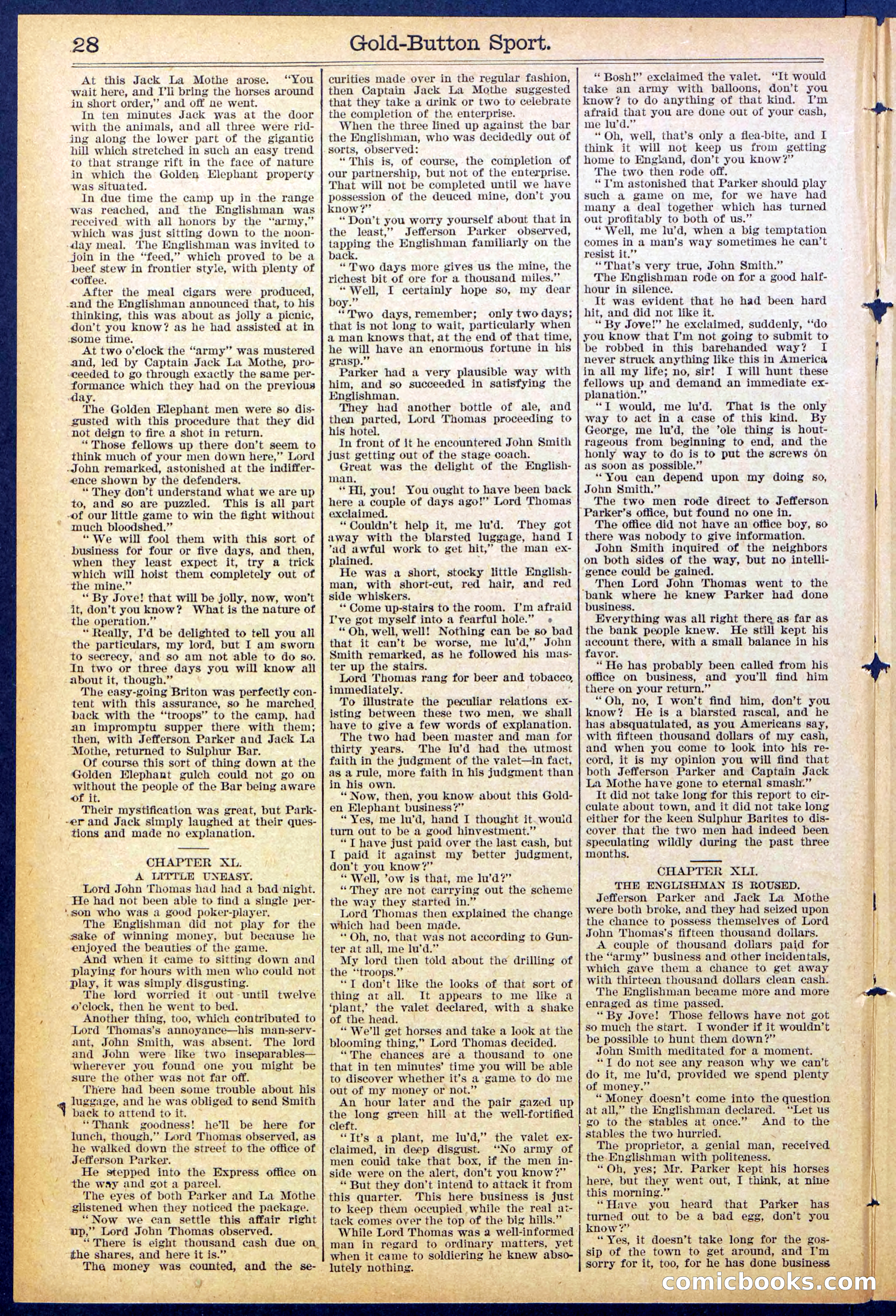 Beadle's Dime Library No. 876 — page 28 of 32