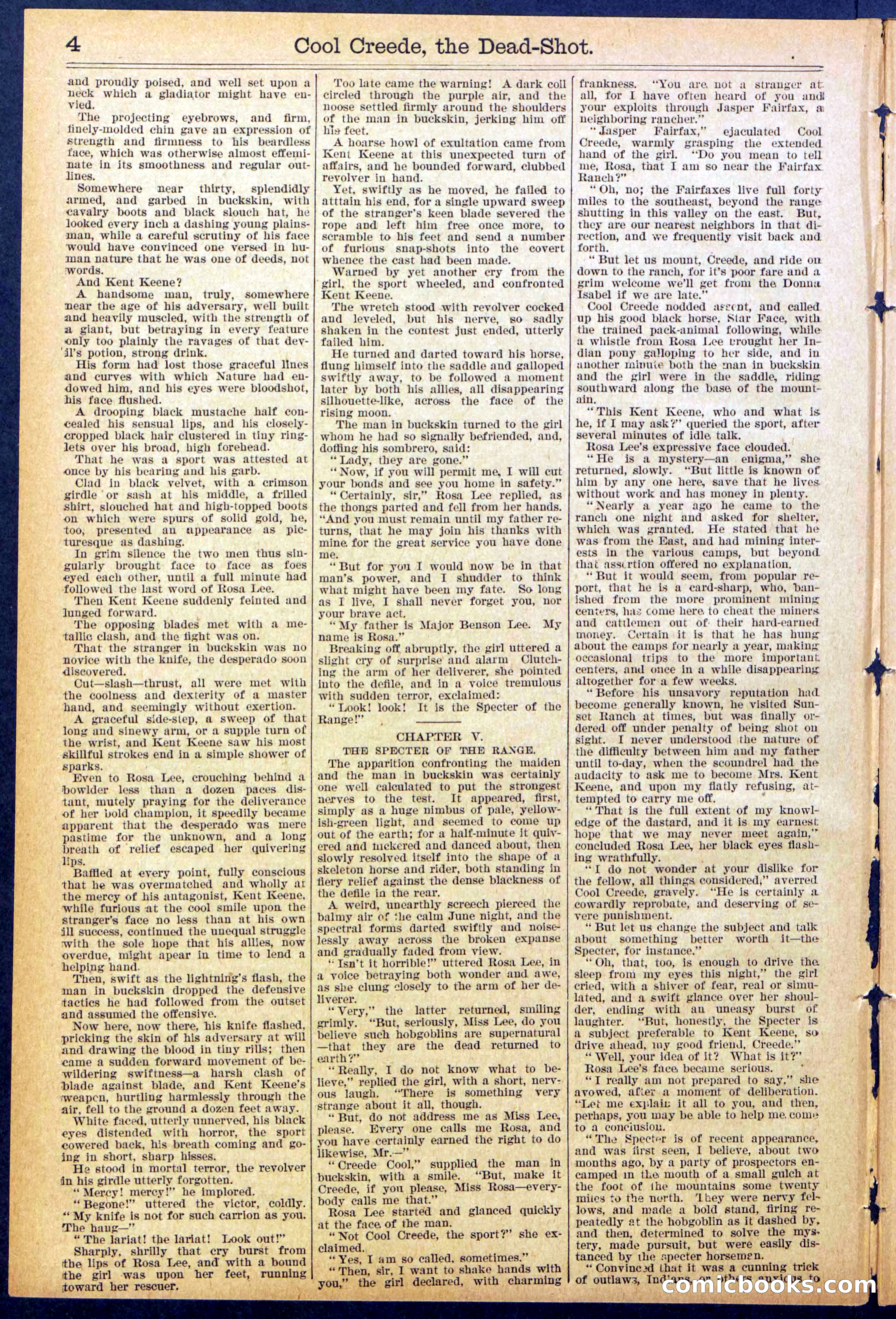Beadle's Dime Library No. 877 — page 4 of 32