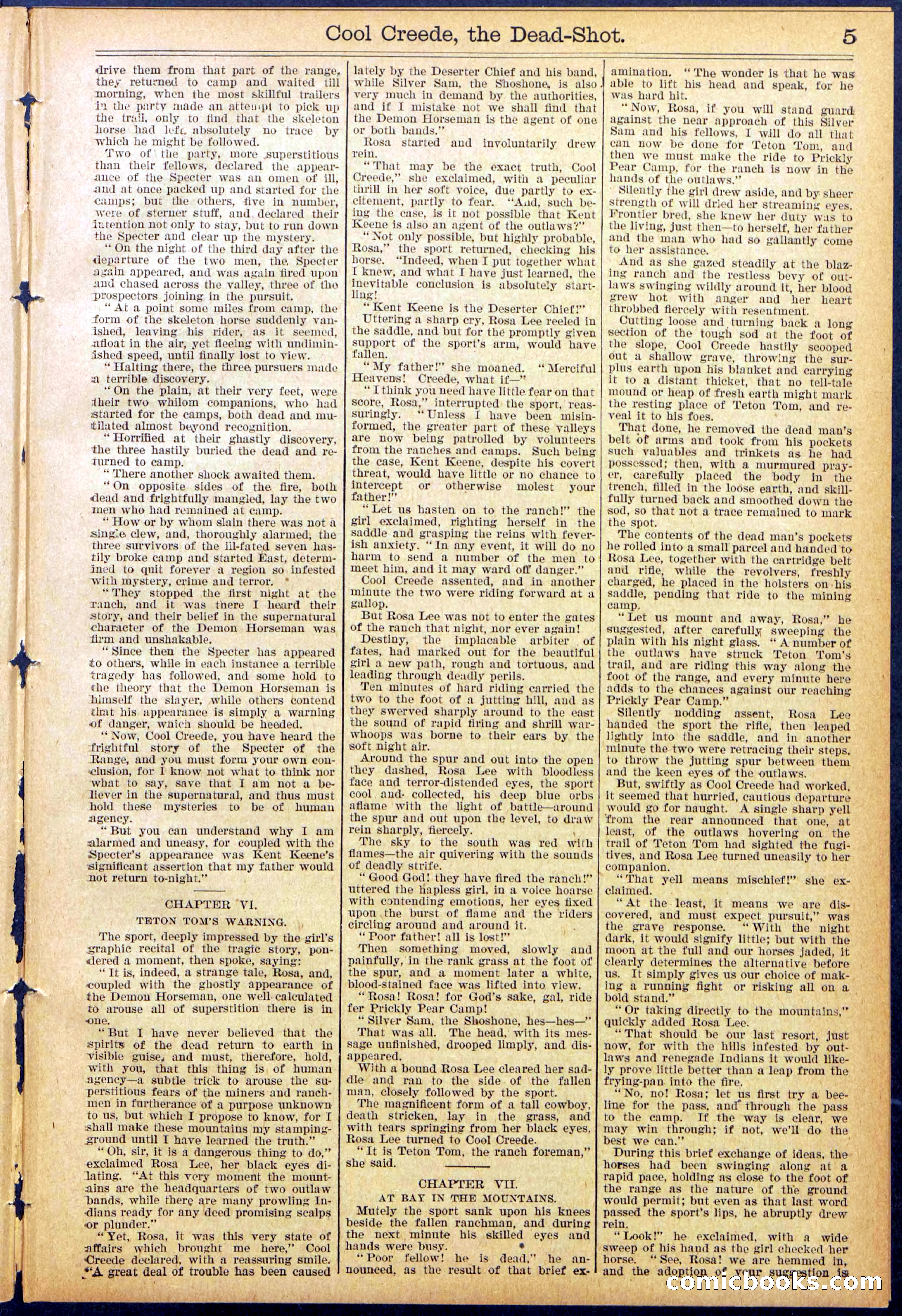Beadle's Dime Library No. 877 — page 5 of 32