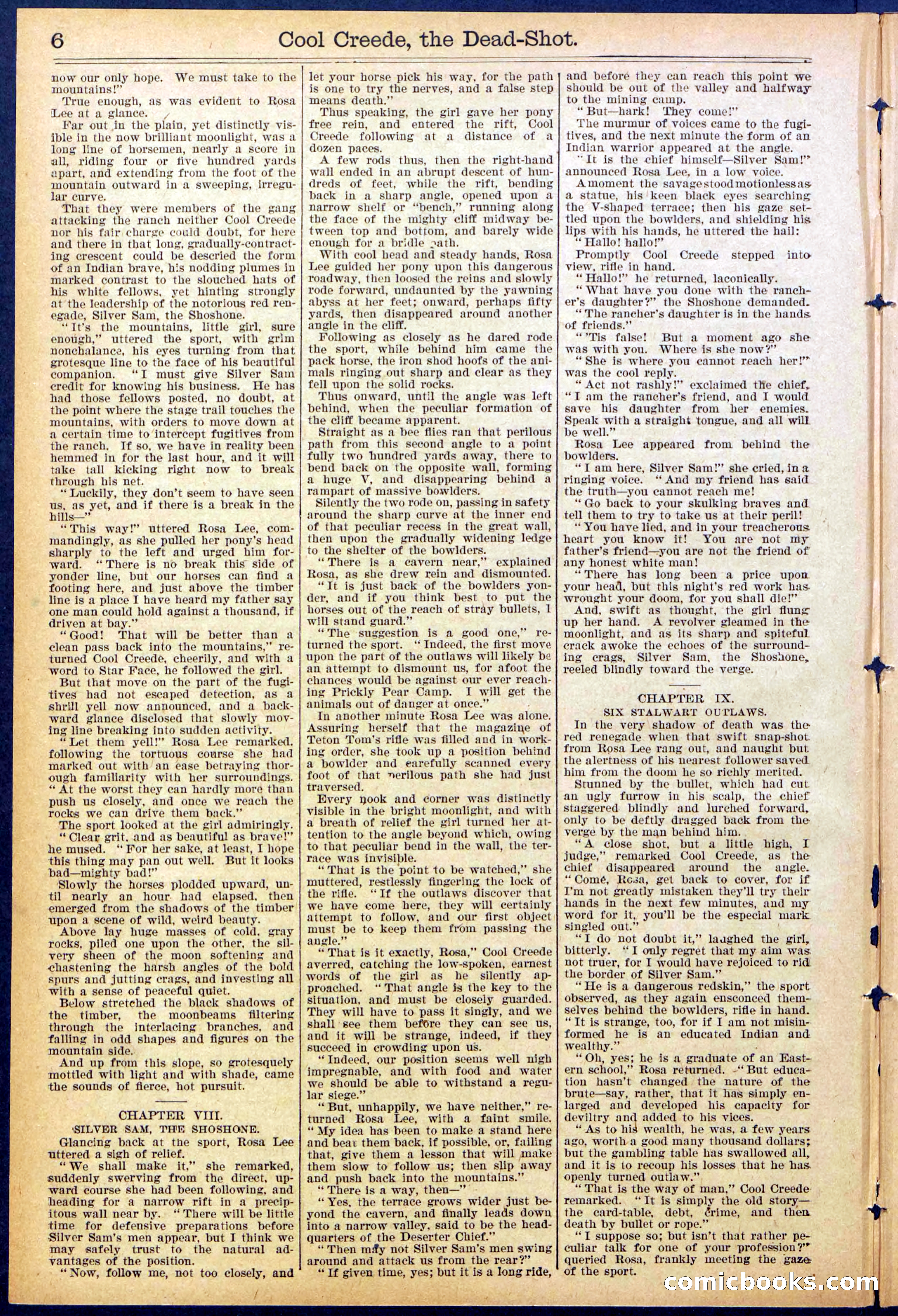 Beadle's Dime Library No. 877 — page 6 of 32