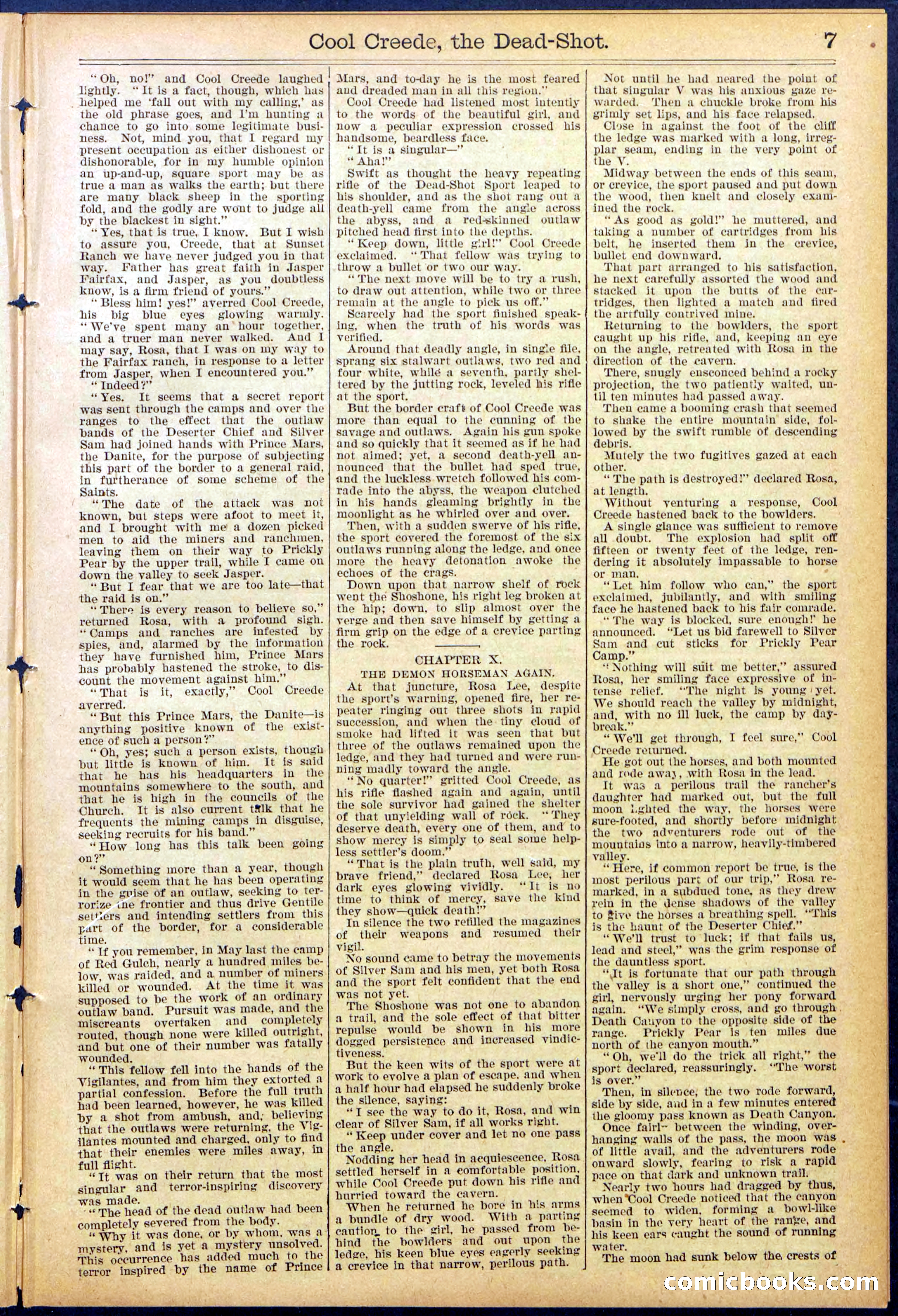 Beadle's Dime Library No. 877 — page 7 of 32