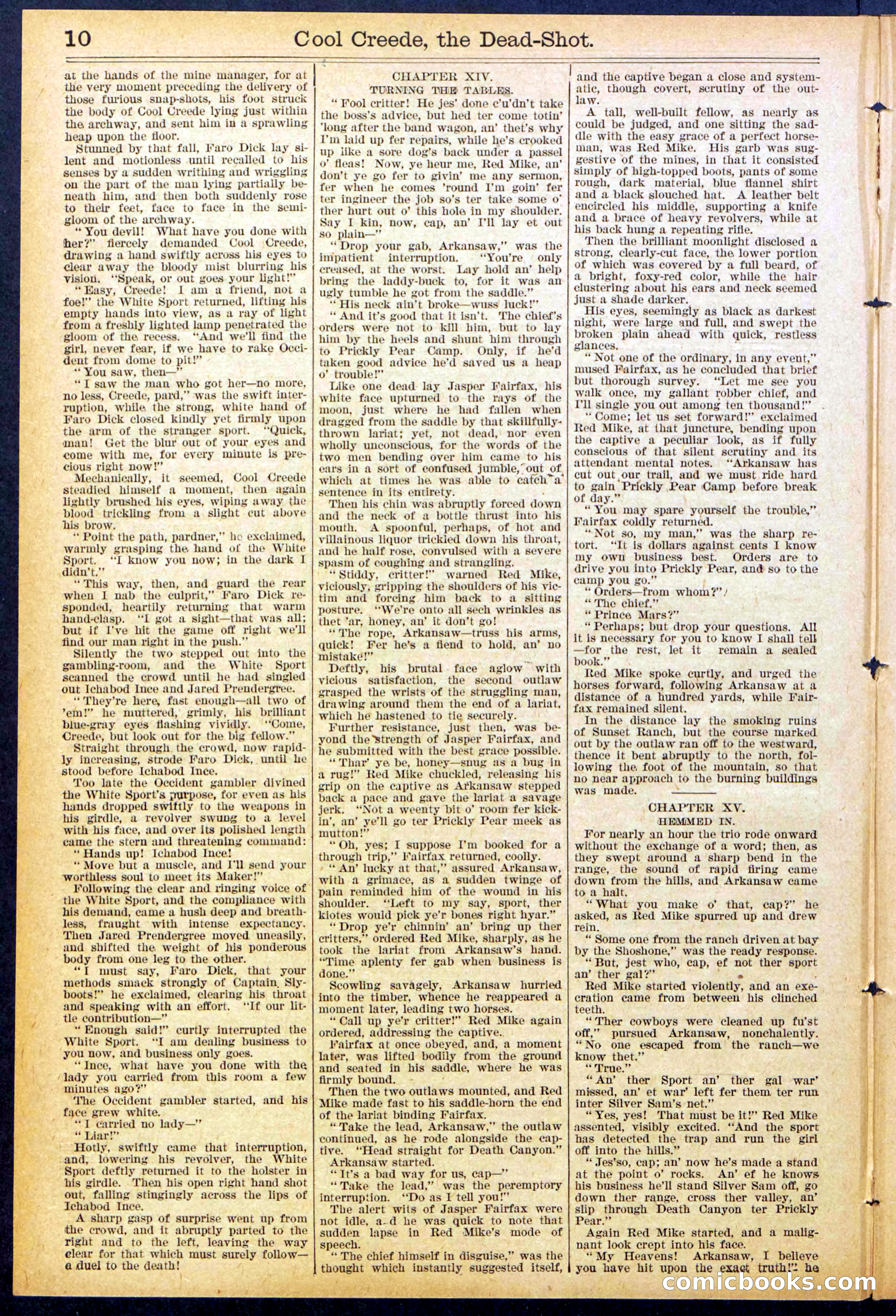 Beadle's Dime Library No. 877 — page 10 of 32