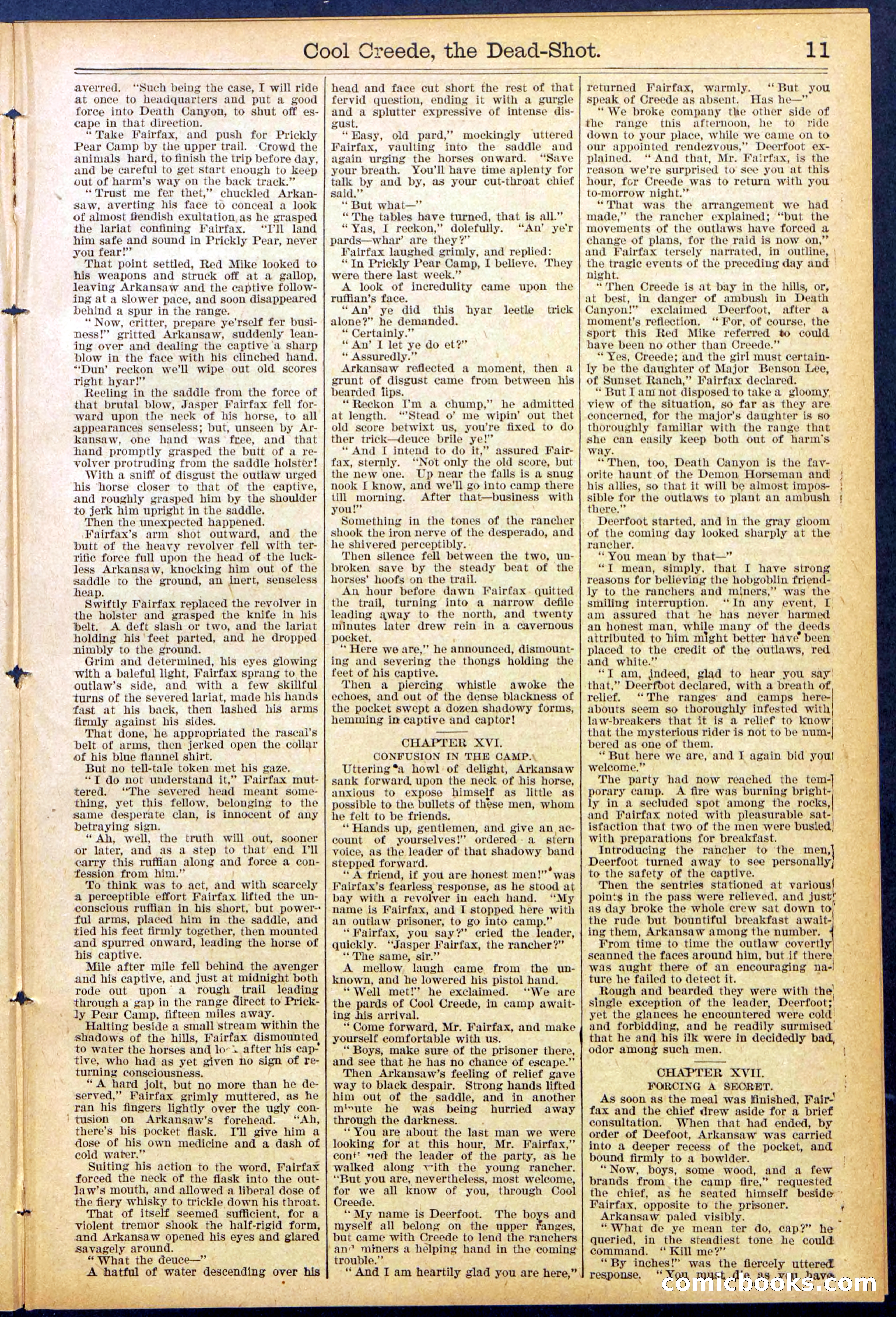 Beadle's Dime Library No. 877 — page 11 of 32