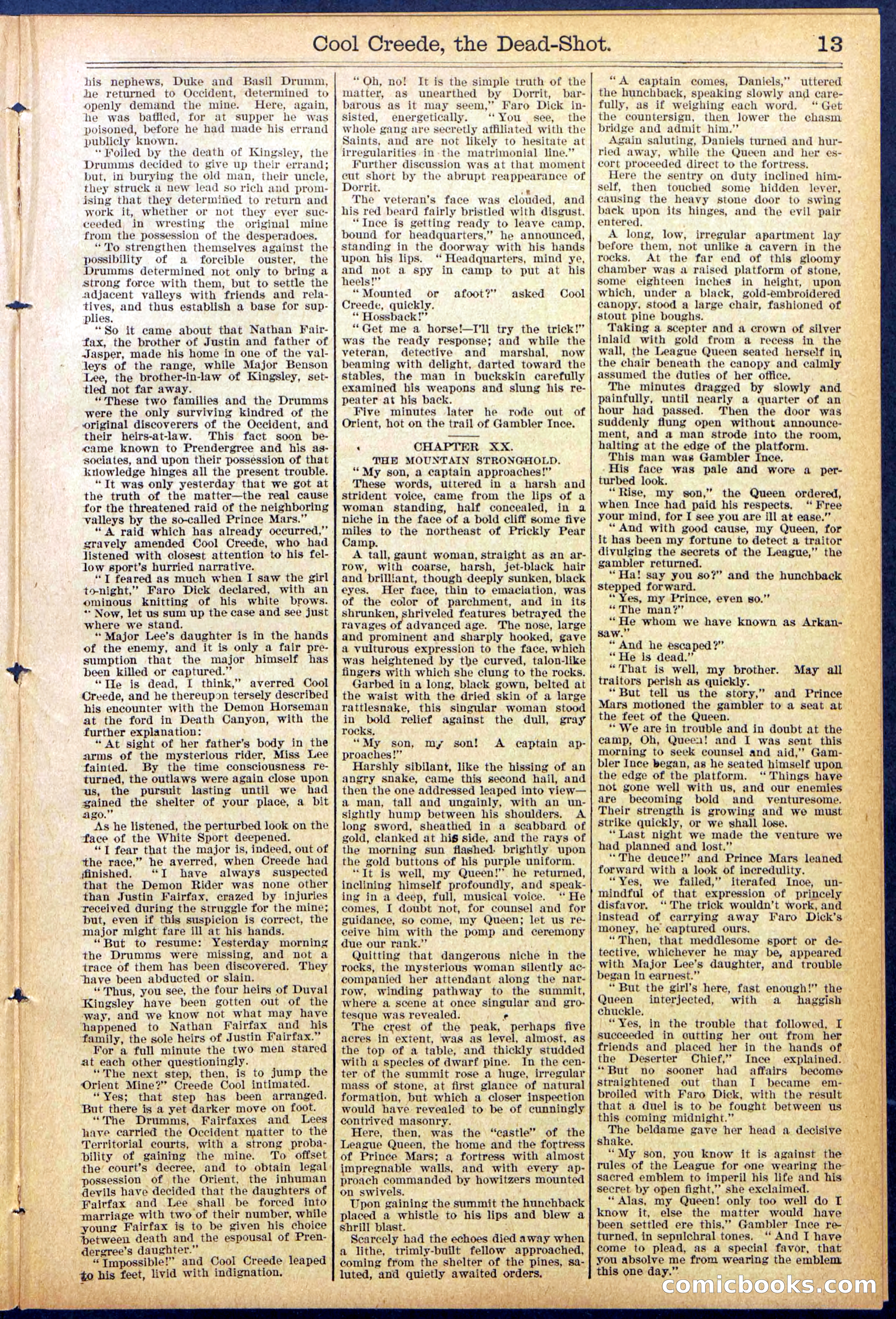 Beadle's Dime Library No. 877 — page 13 of 32