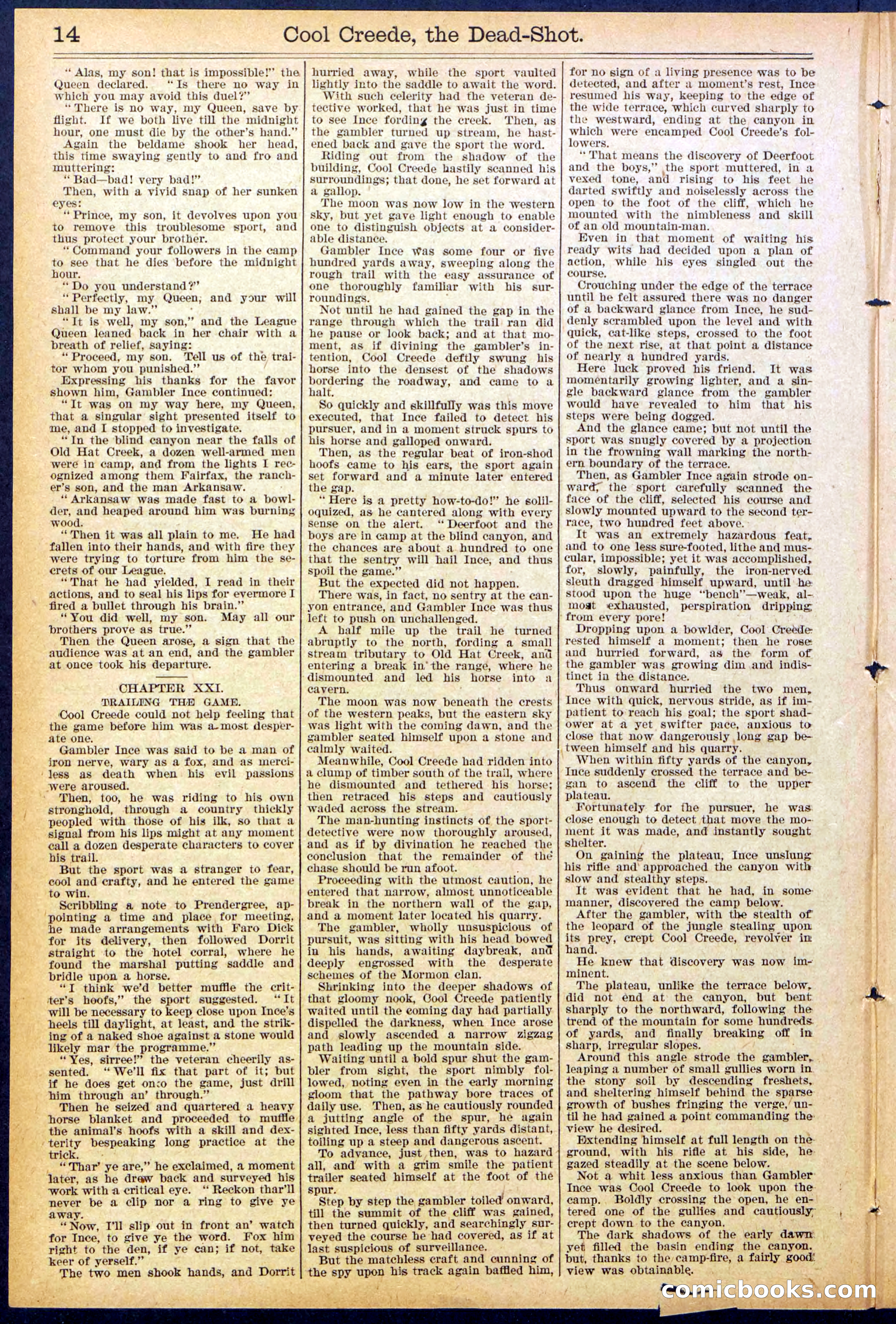 Beadle's Dime Library No. 877 — page 14 of 32