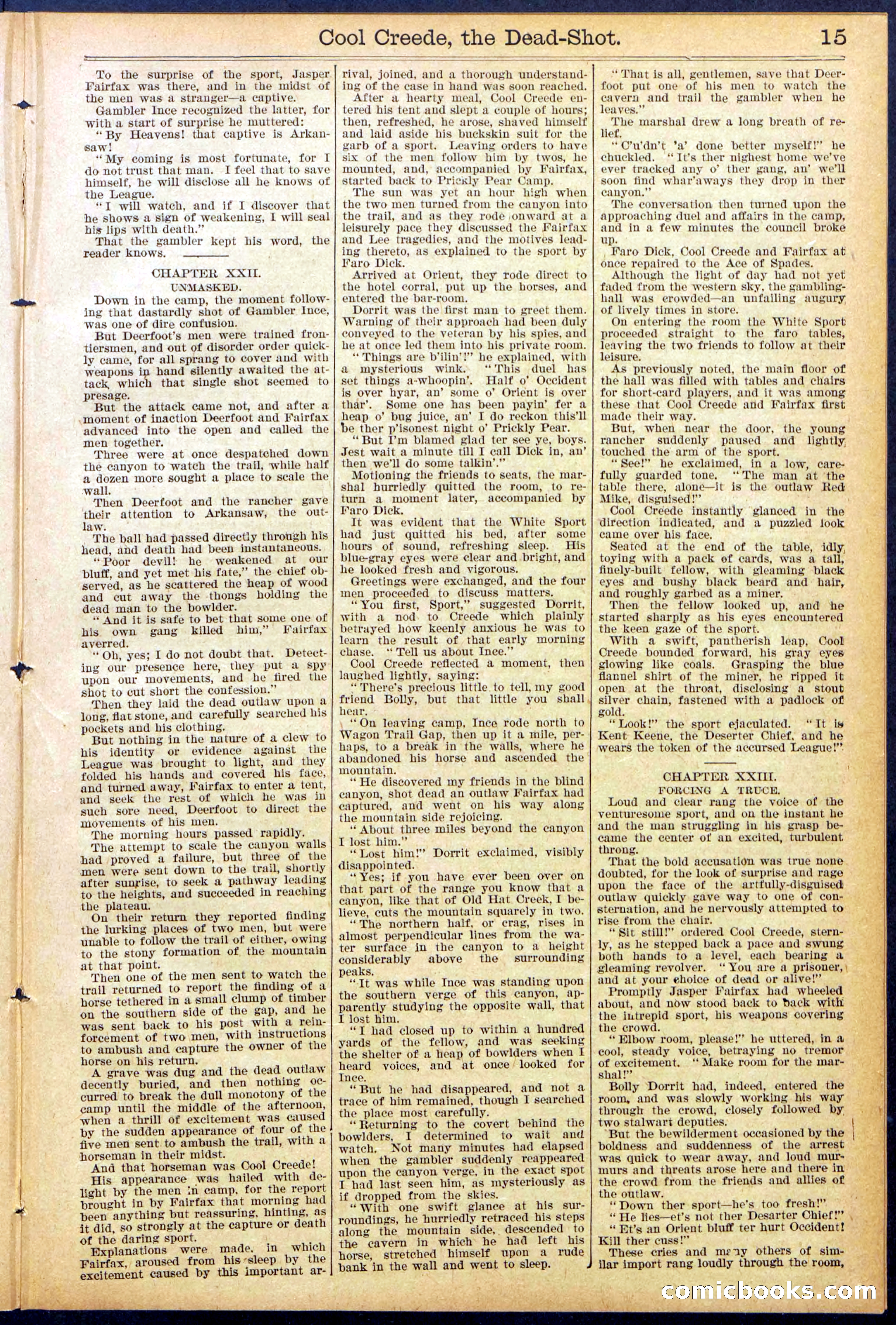 Beadle's Dime Library No. 877 — page 15 of 32