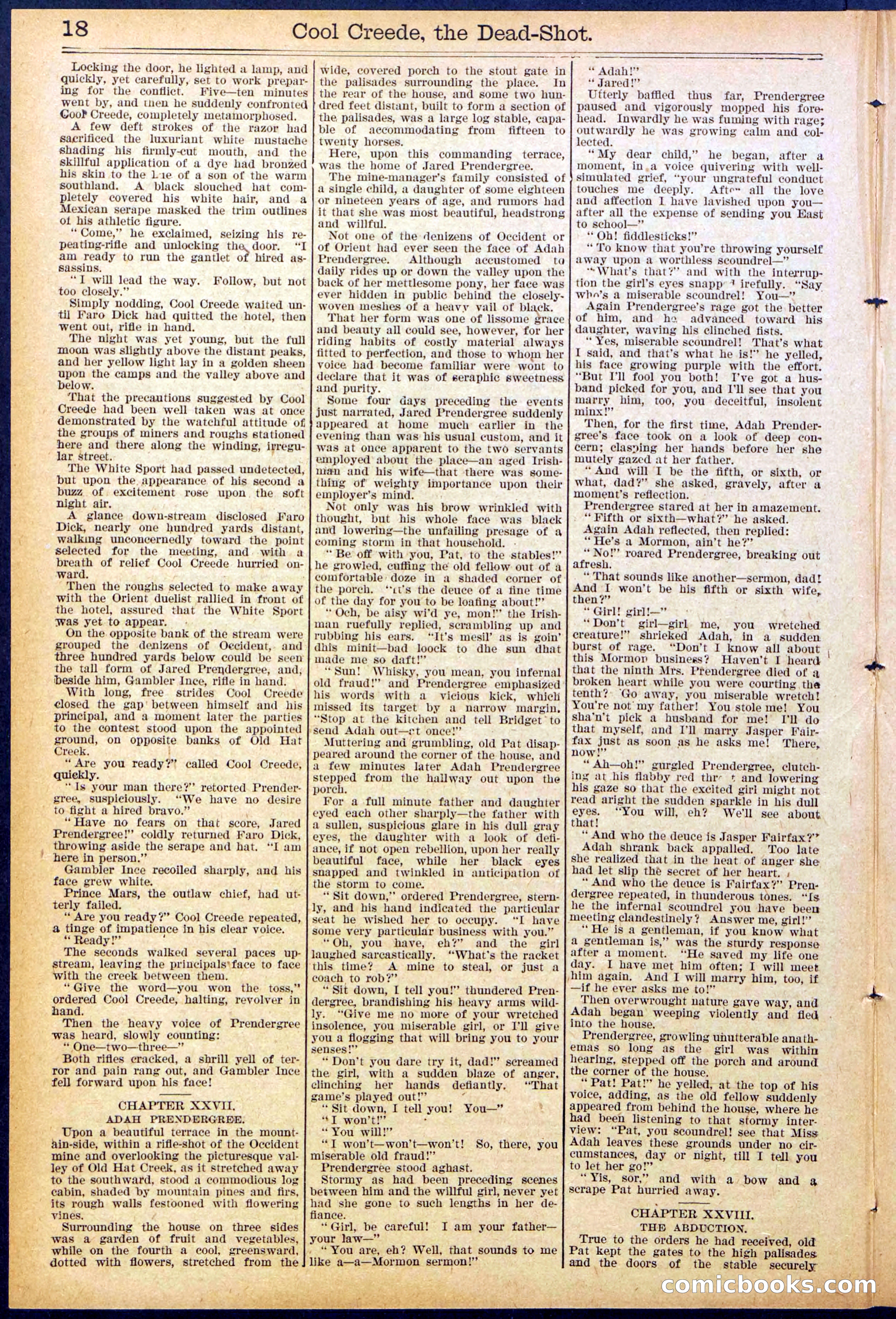 Beadle's Dime Library No. 877 — page 18 of 32