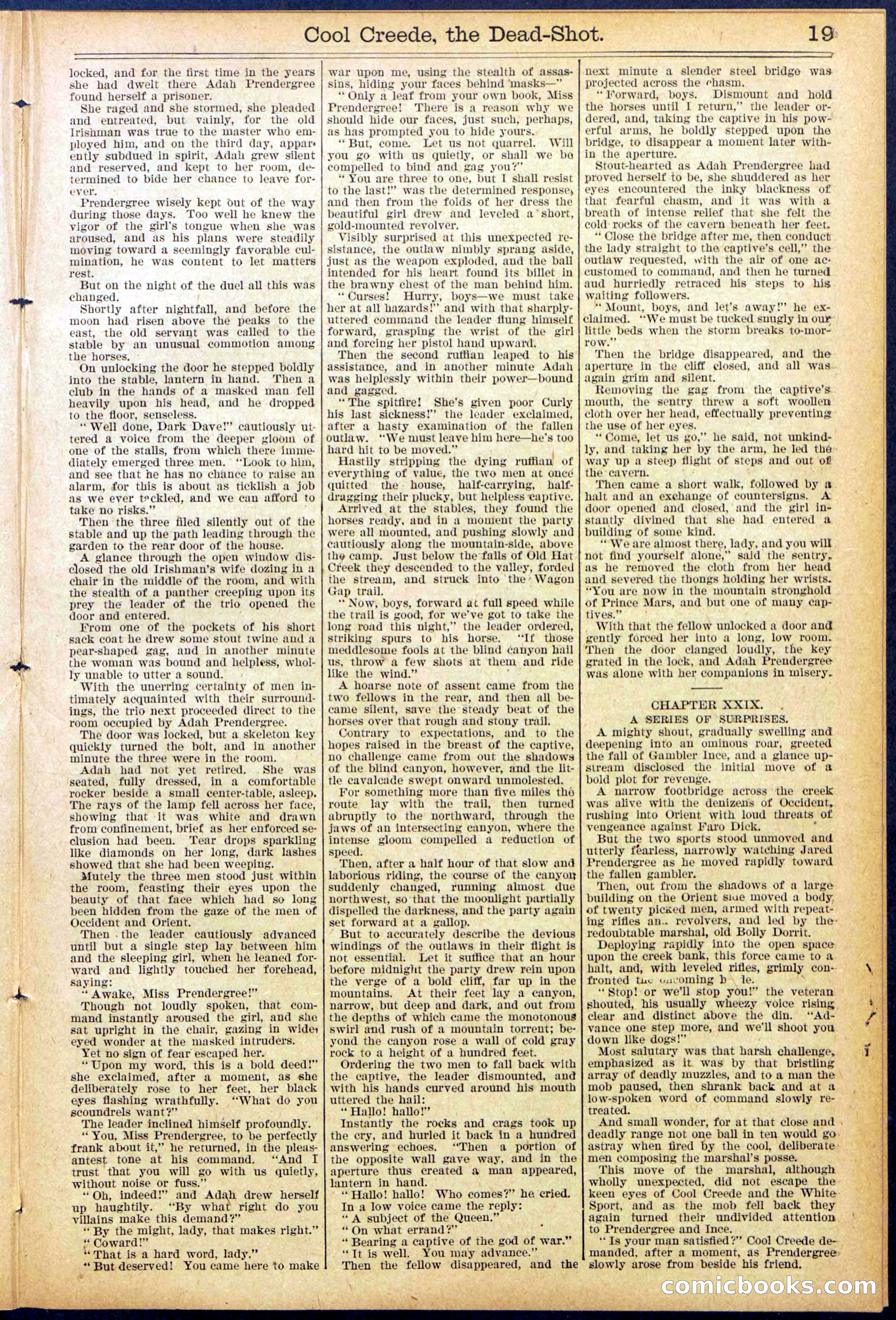 Beadle's Dime Library No. 877 — page 19 of 32