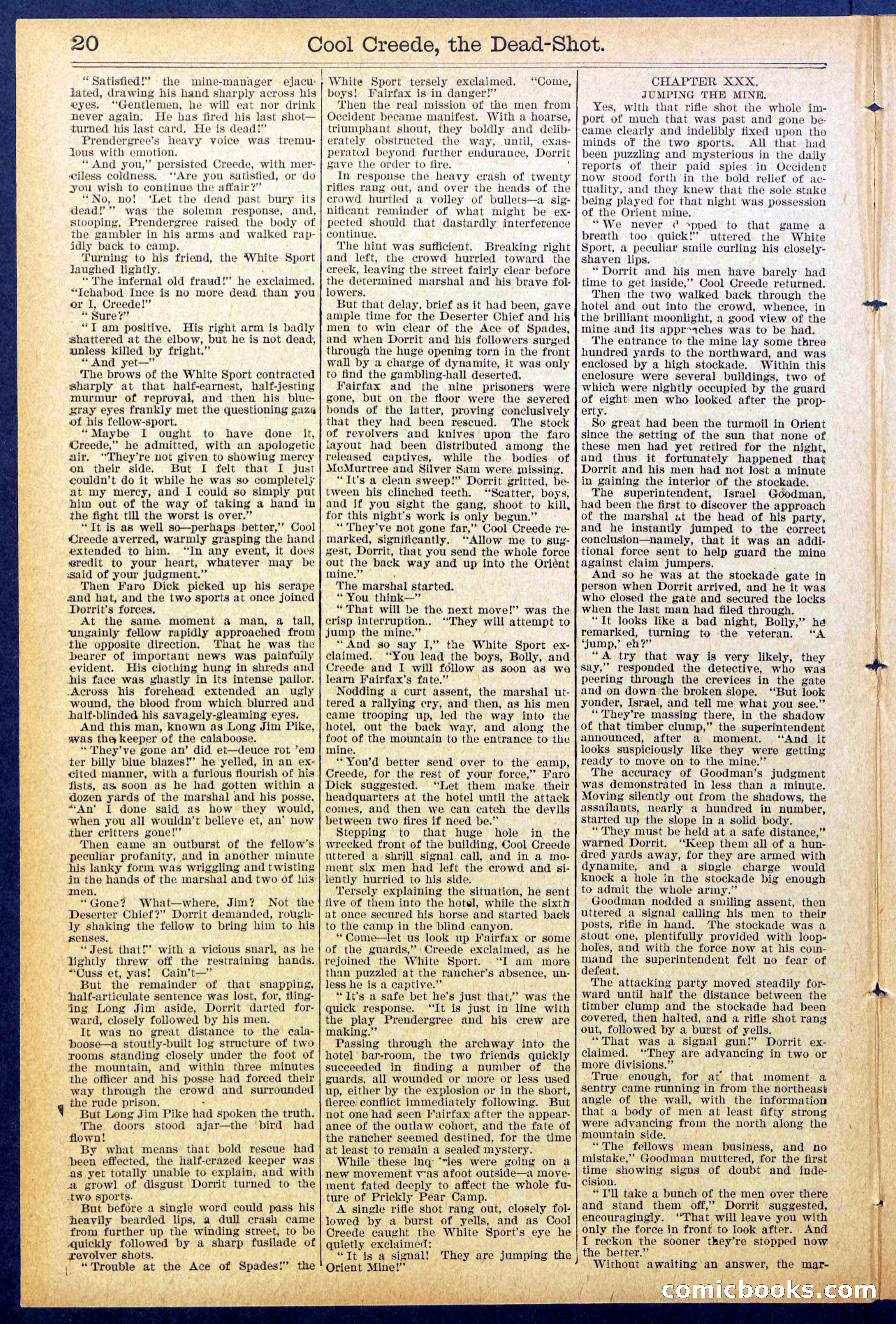Beadle's Dime Library No. 877 — page 20 of 32