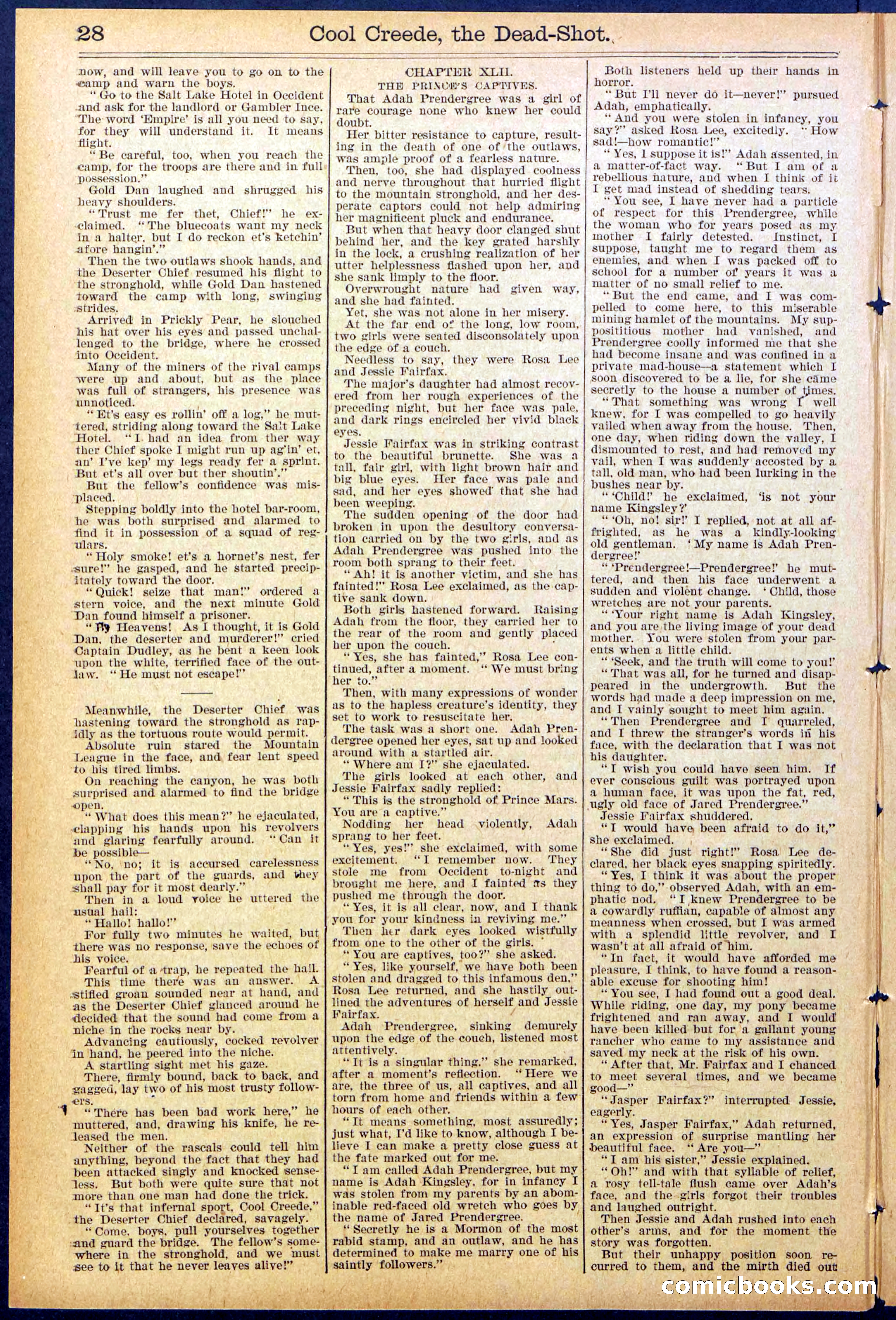 Beadle's Dime Library No. 877 — page 28 of 32