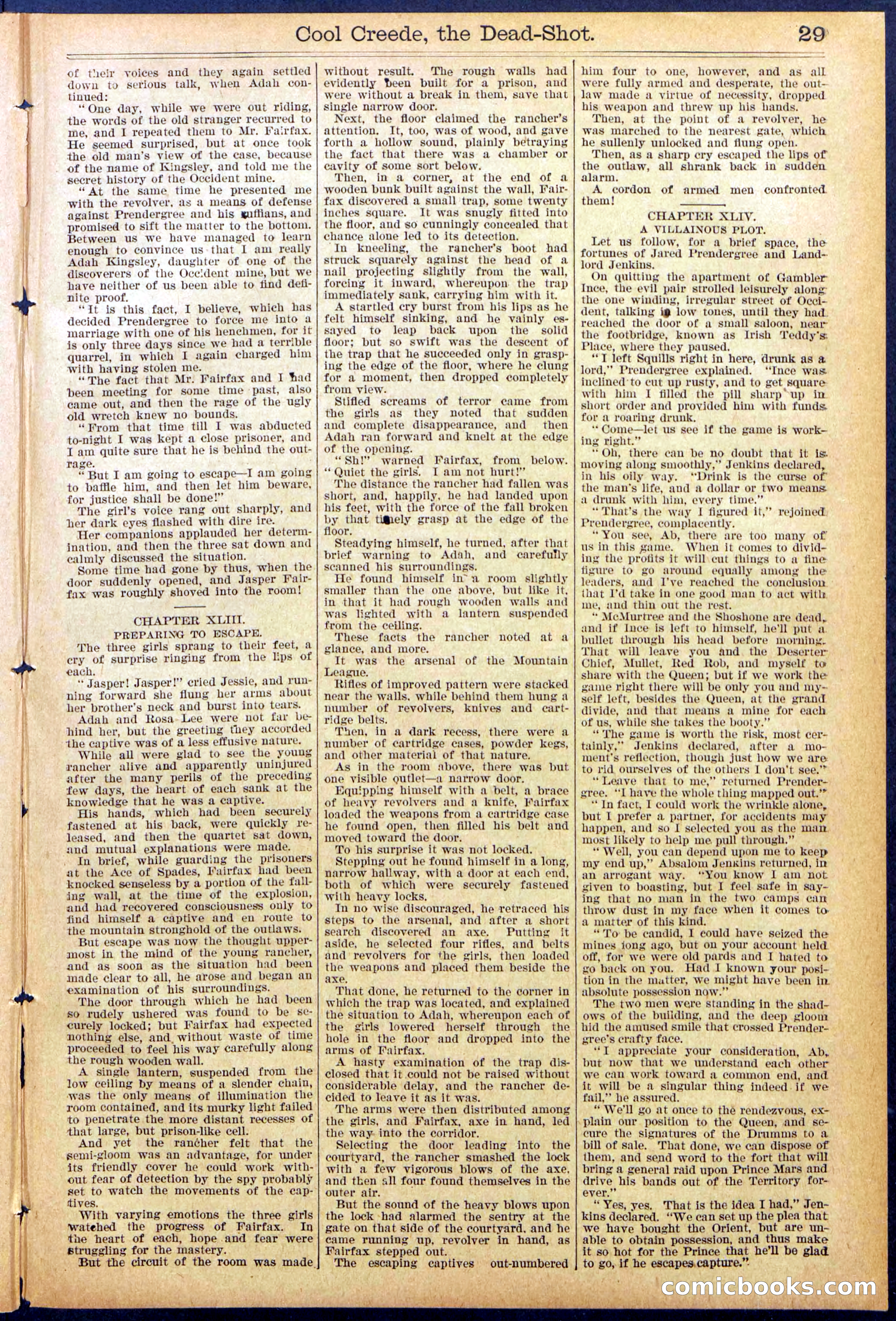 Beadle's Dime Library No. 877 — page 29 of 32