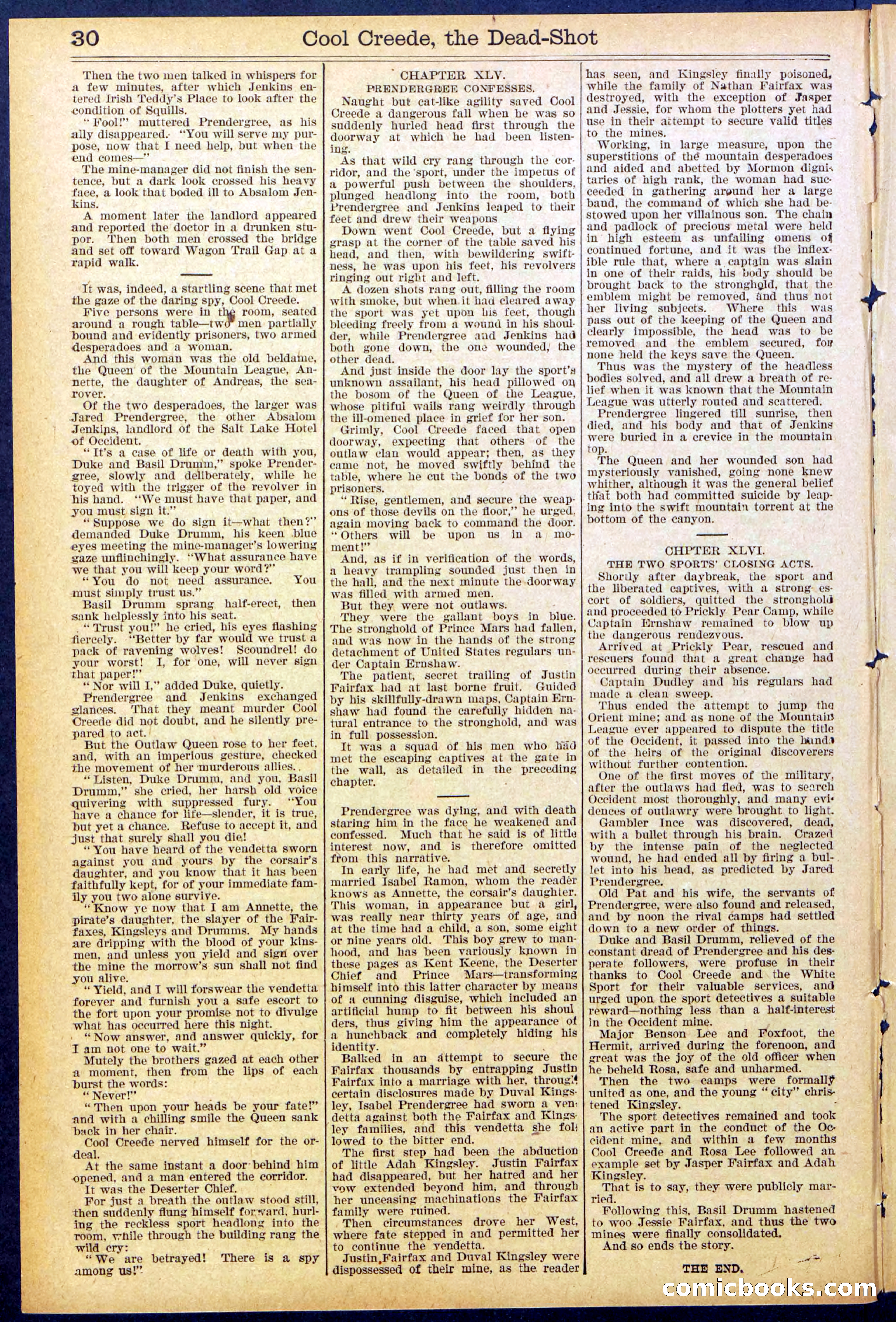 Beadle's Dime Library No. 877 — page 30 of 32