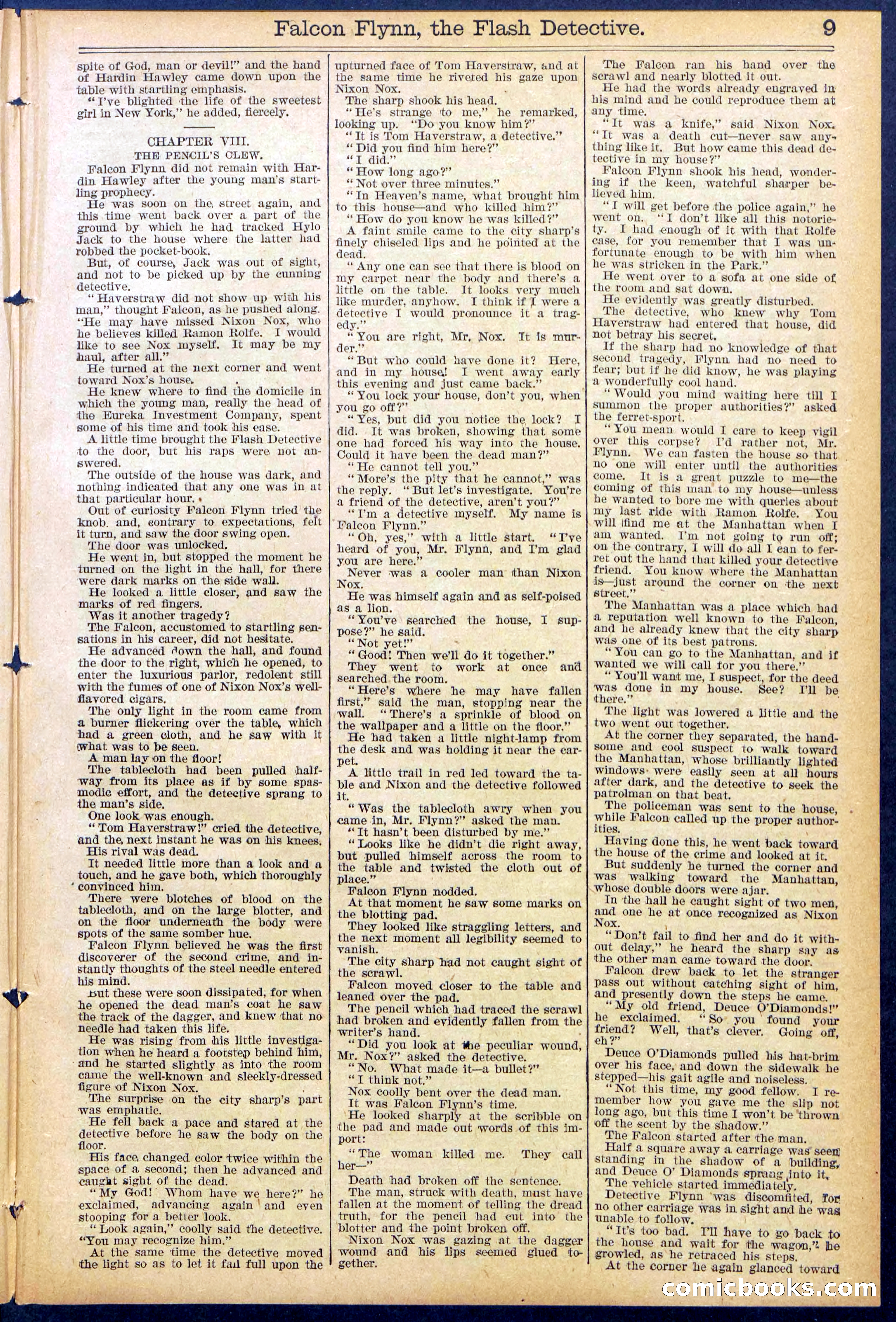 Beadle's Dime Library No. 879 — page 9 of 32