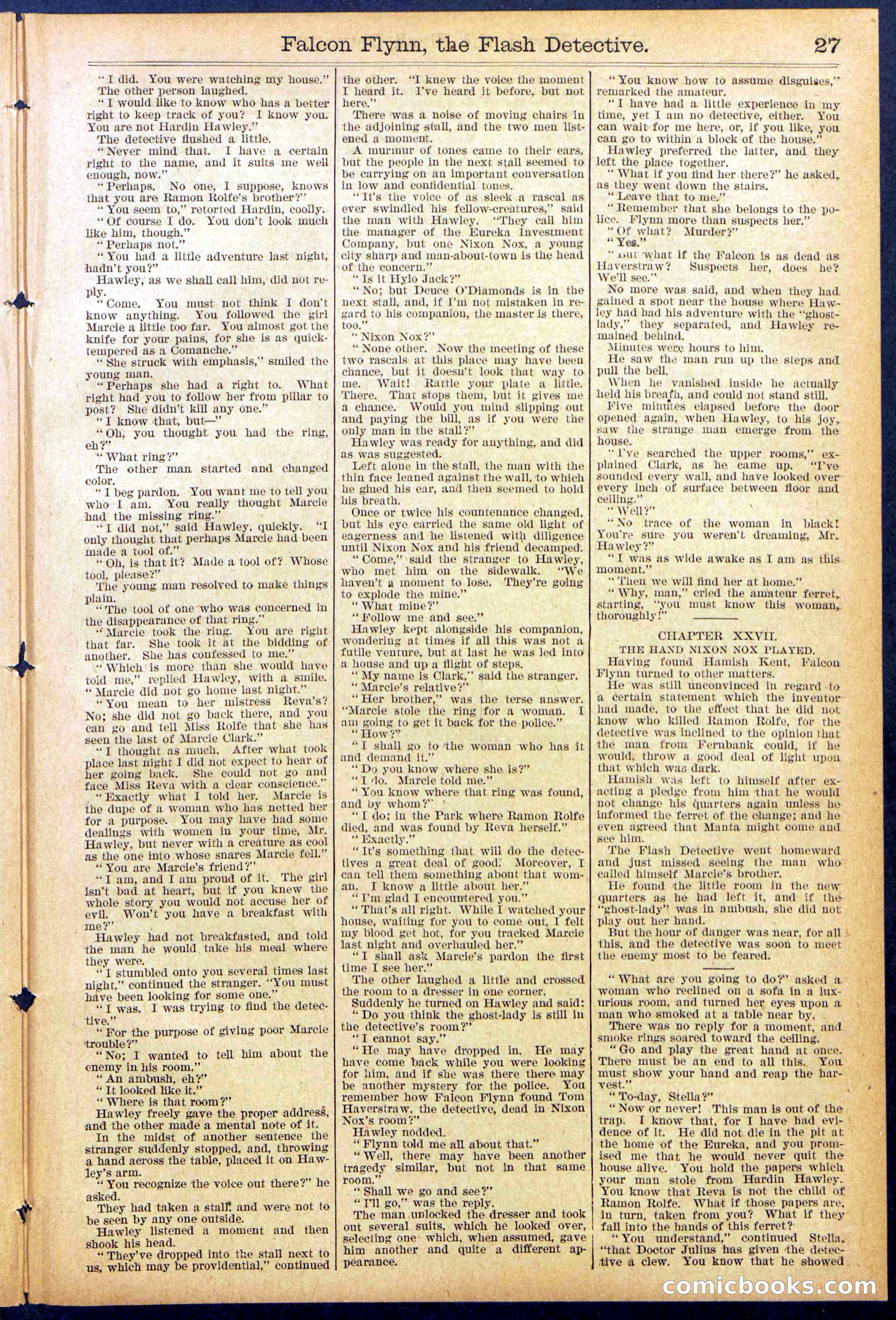 Beadle's Dime Library No. 879 — page 27 of 32