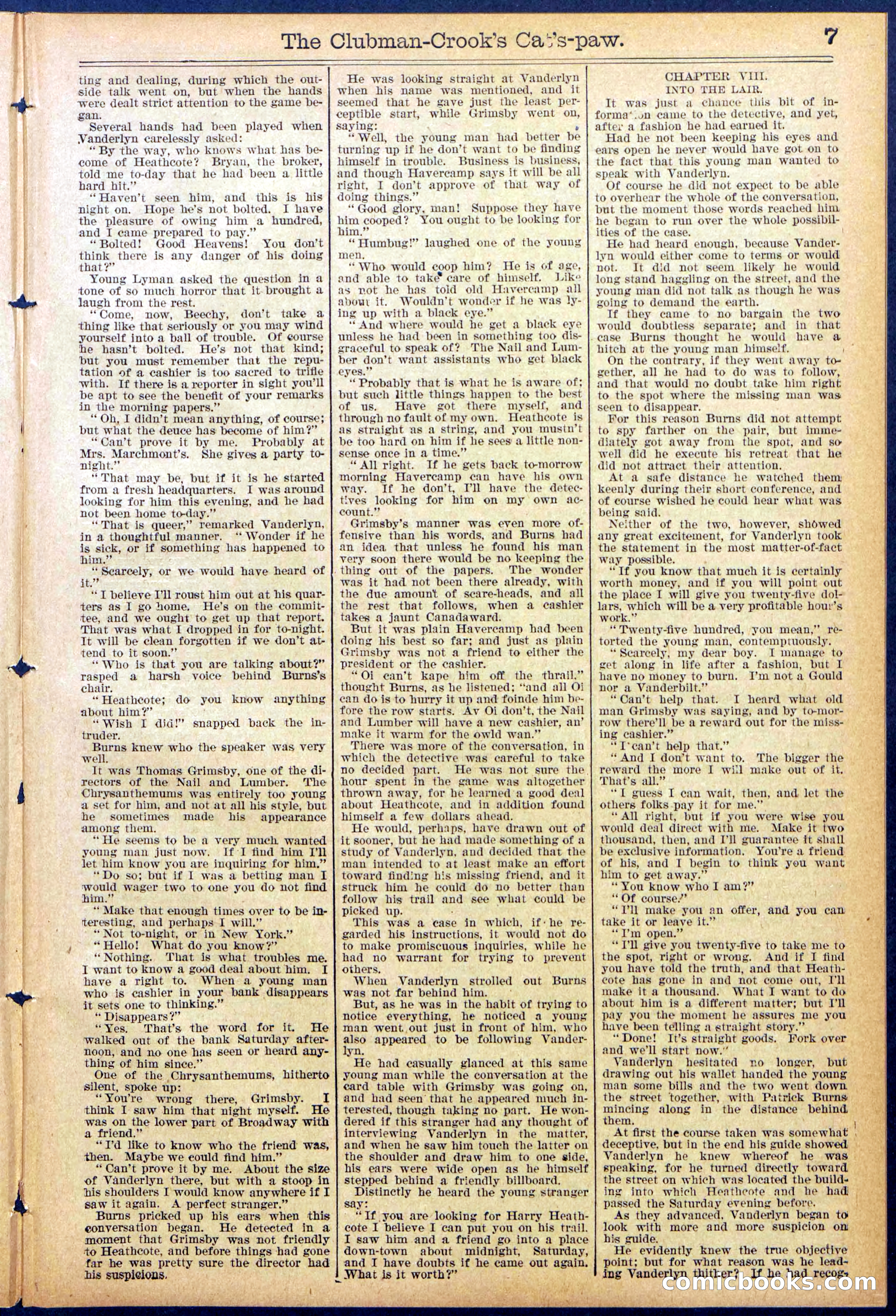 Beadle's New York Dime Library, No. 881 — page 7 of 32