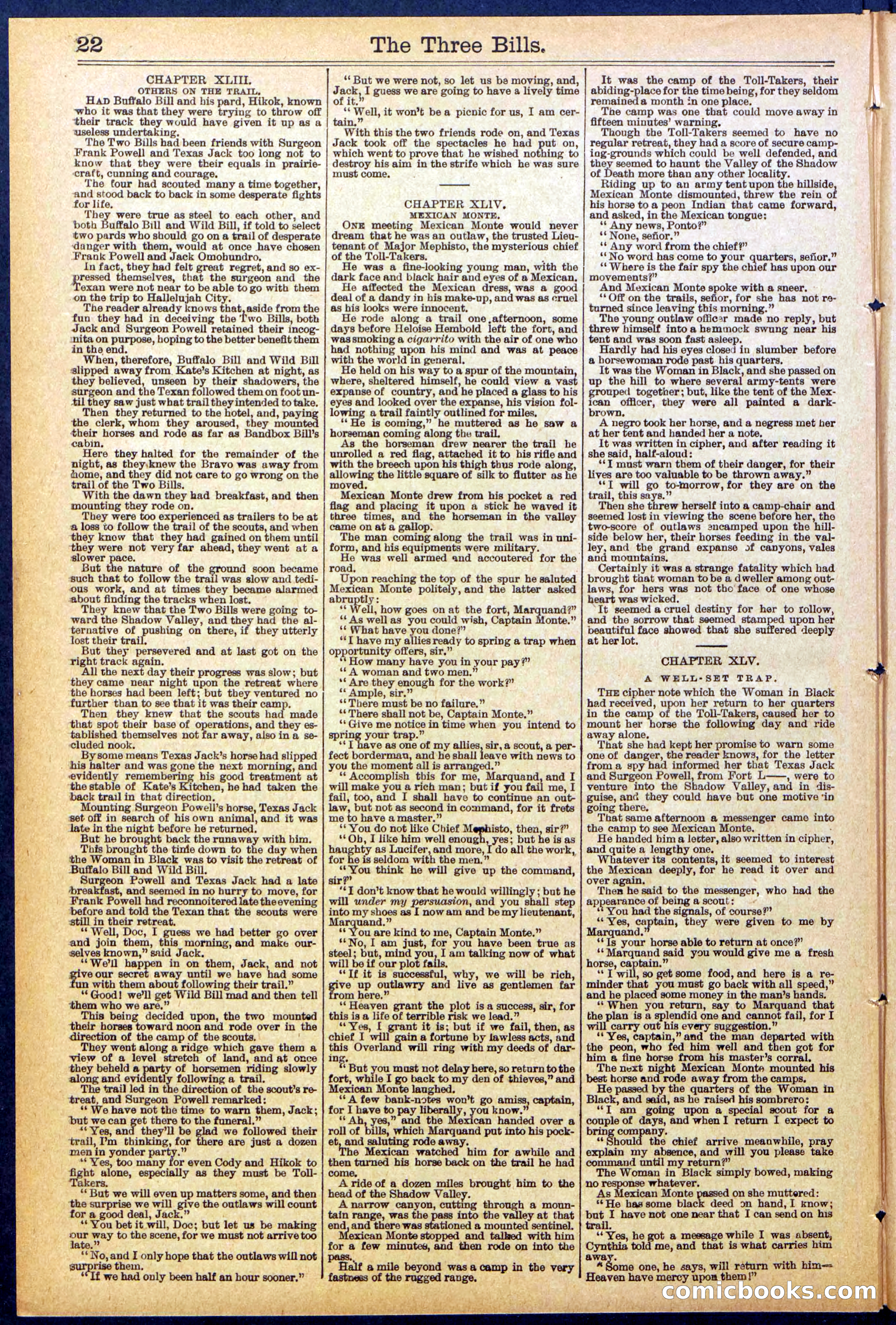 Beadle's New York Dime Library, No. 882 — page 22 of 32