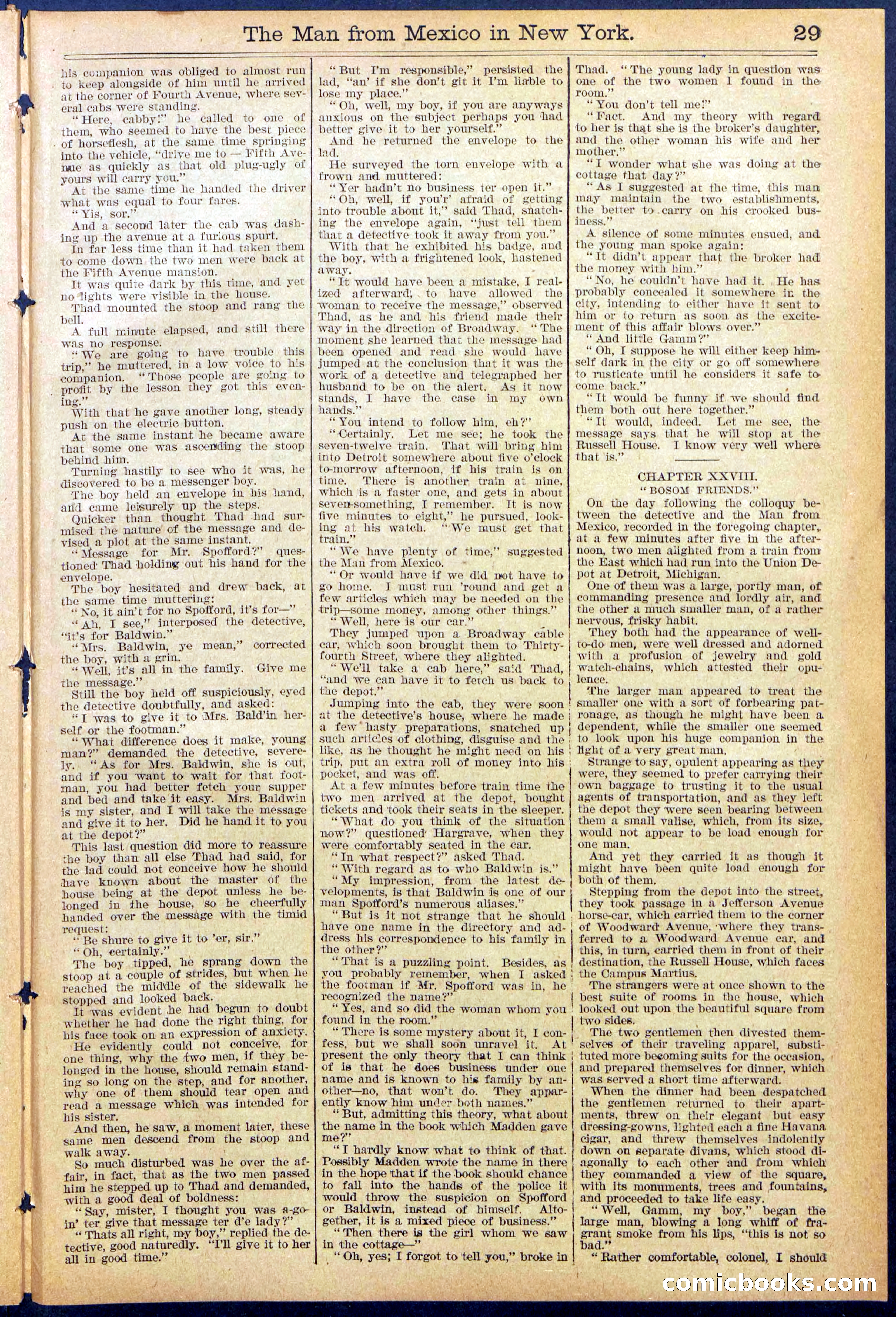 Beadle's New York Dime Library No. 883 — page 29 of 32