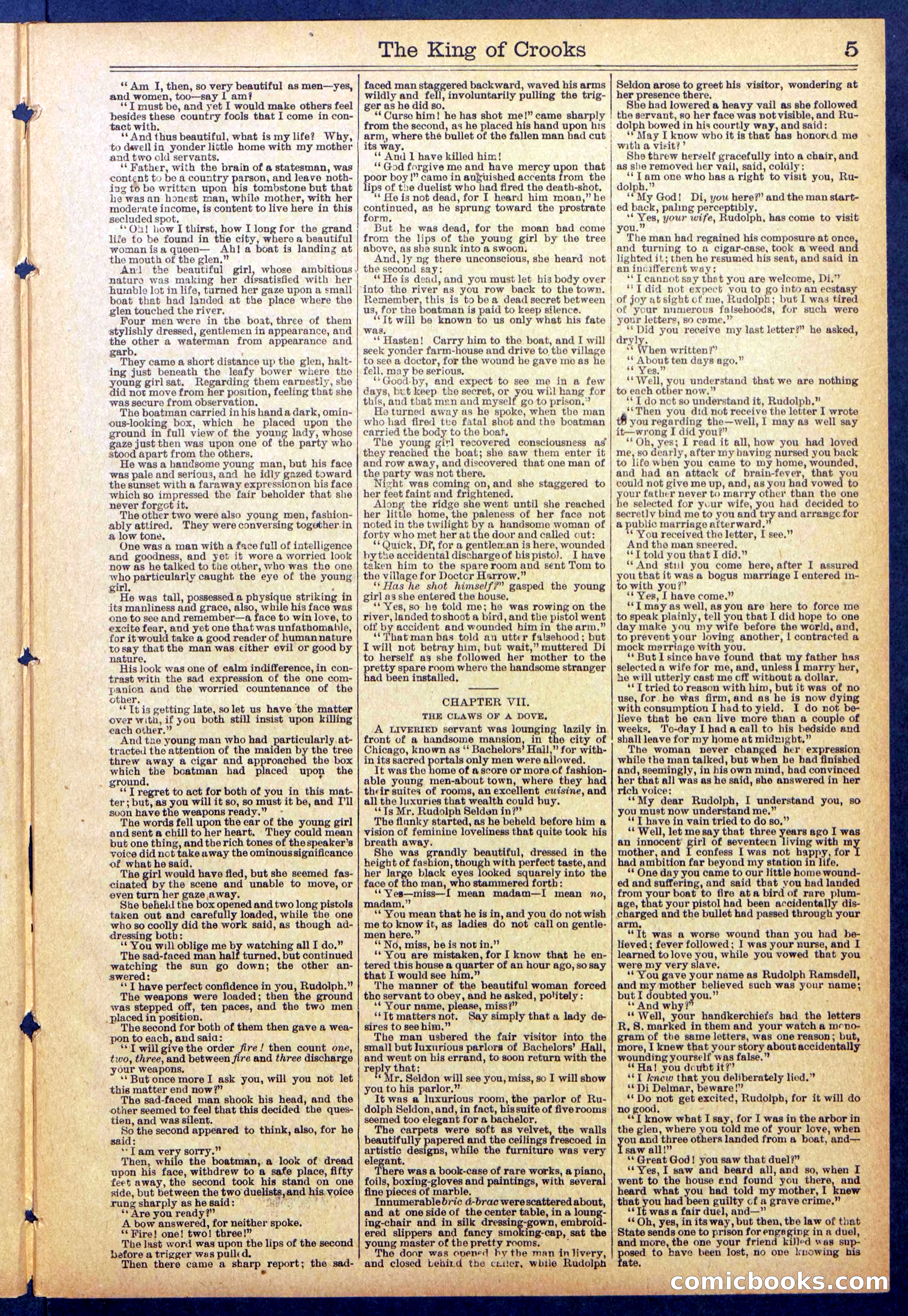 Beadle's New York Dime Library No. 886 — page 5 of 32