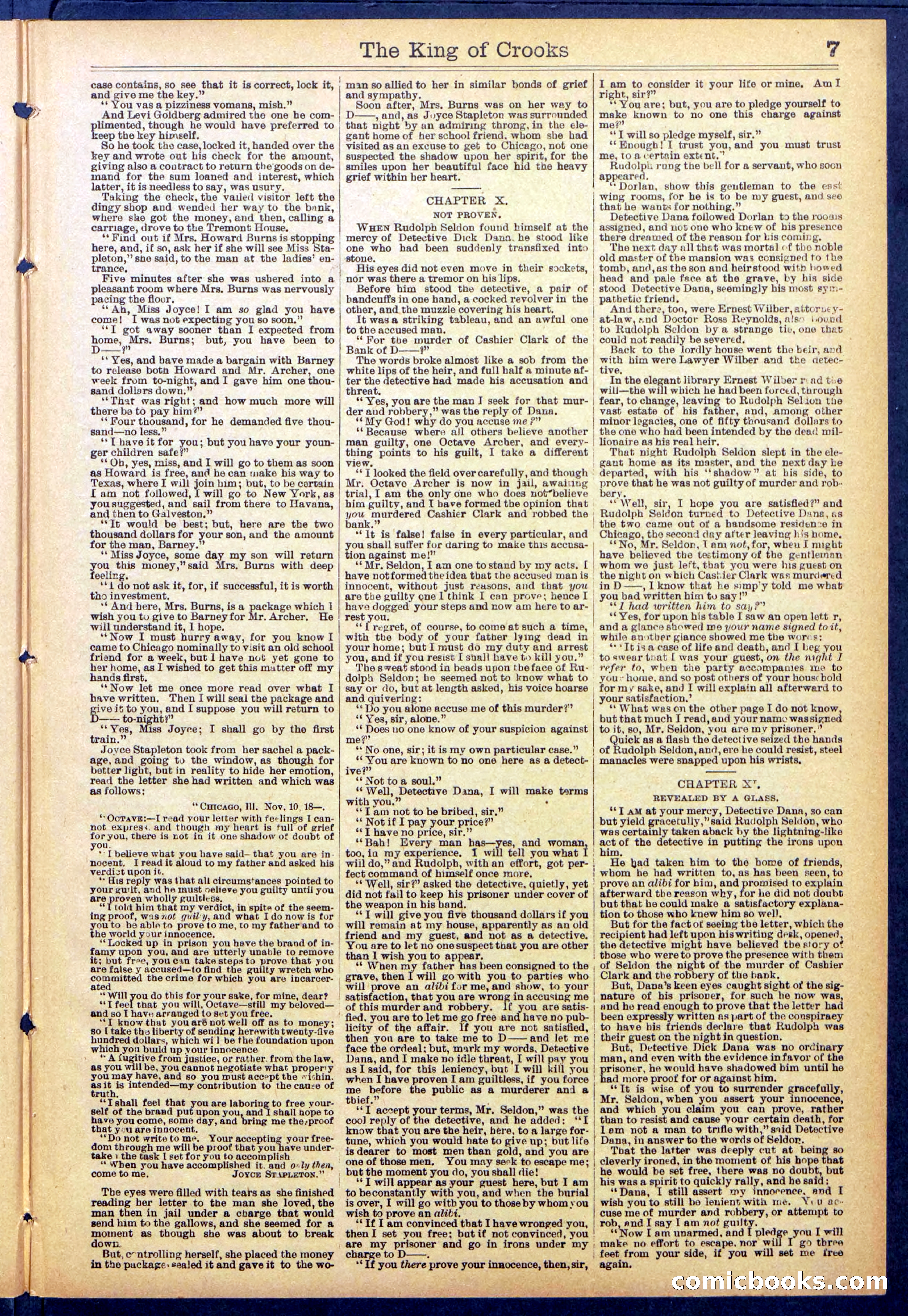 Beadle's New York Dime Library No. 886 — page 7 of 32