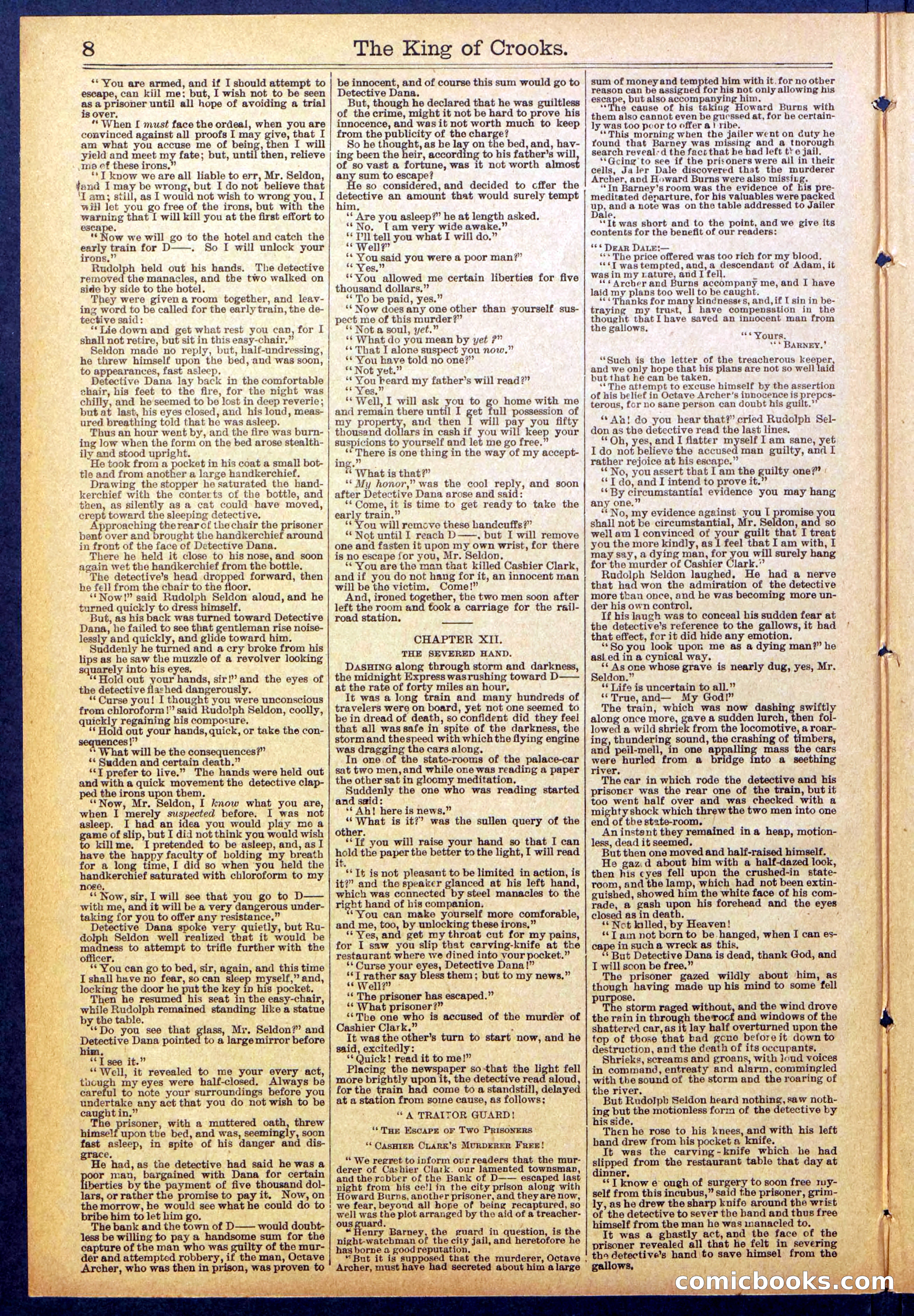 Beadle's New York Dime Library No. 886 — page 8 of 32
