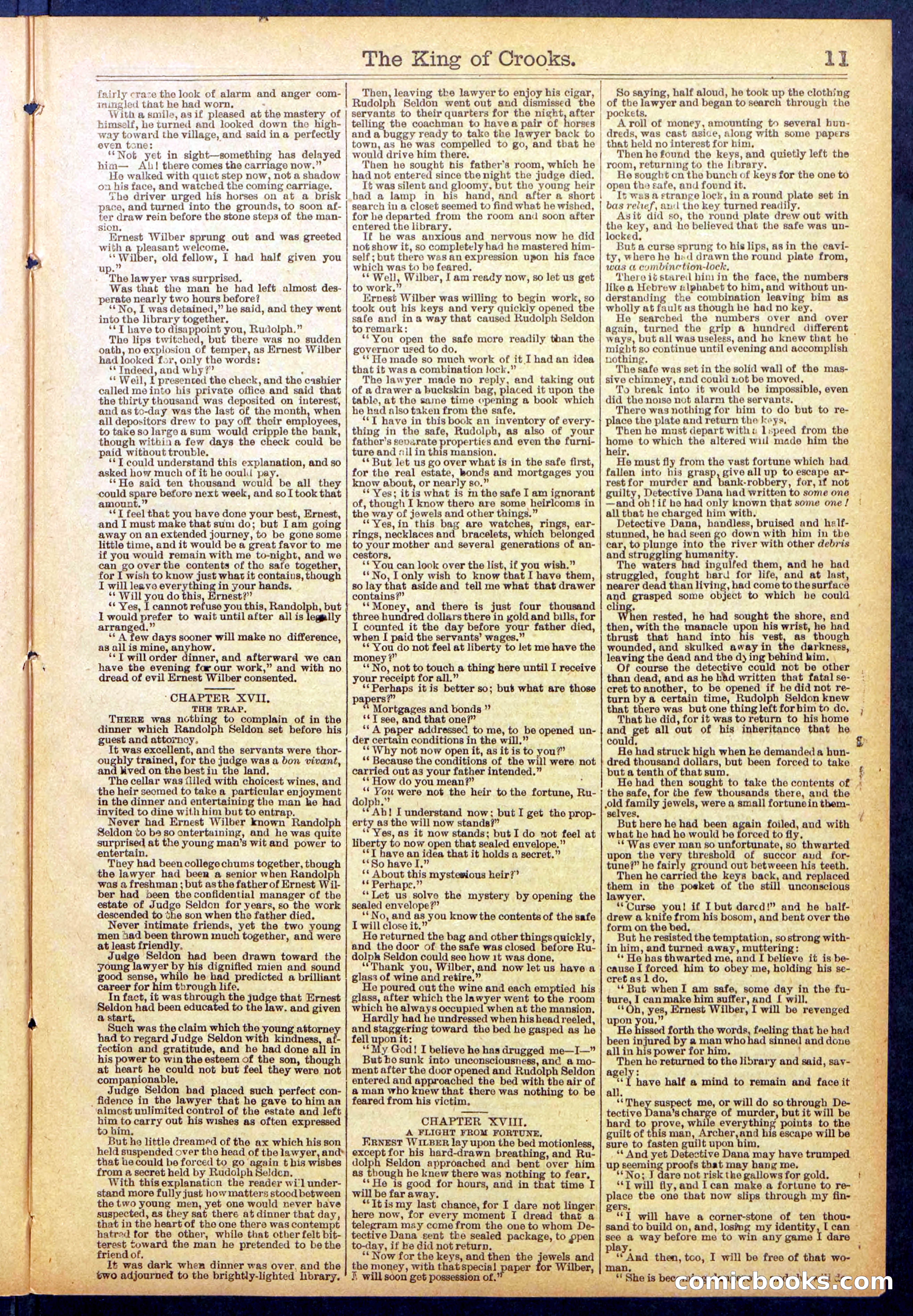 Beadle's New York Dime Library No. 886 — page 11 of 32