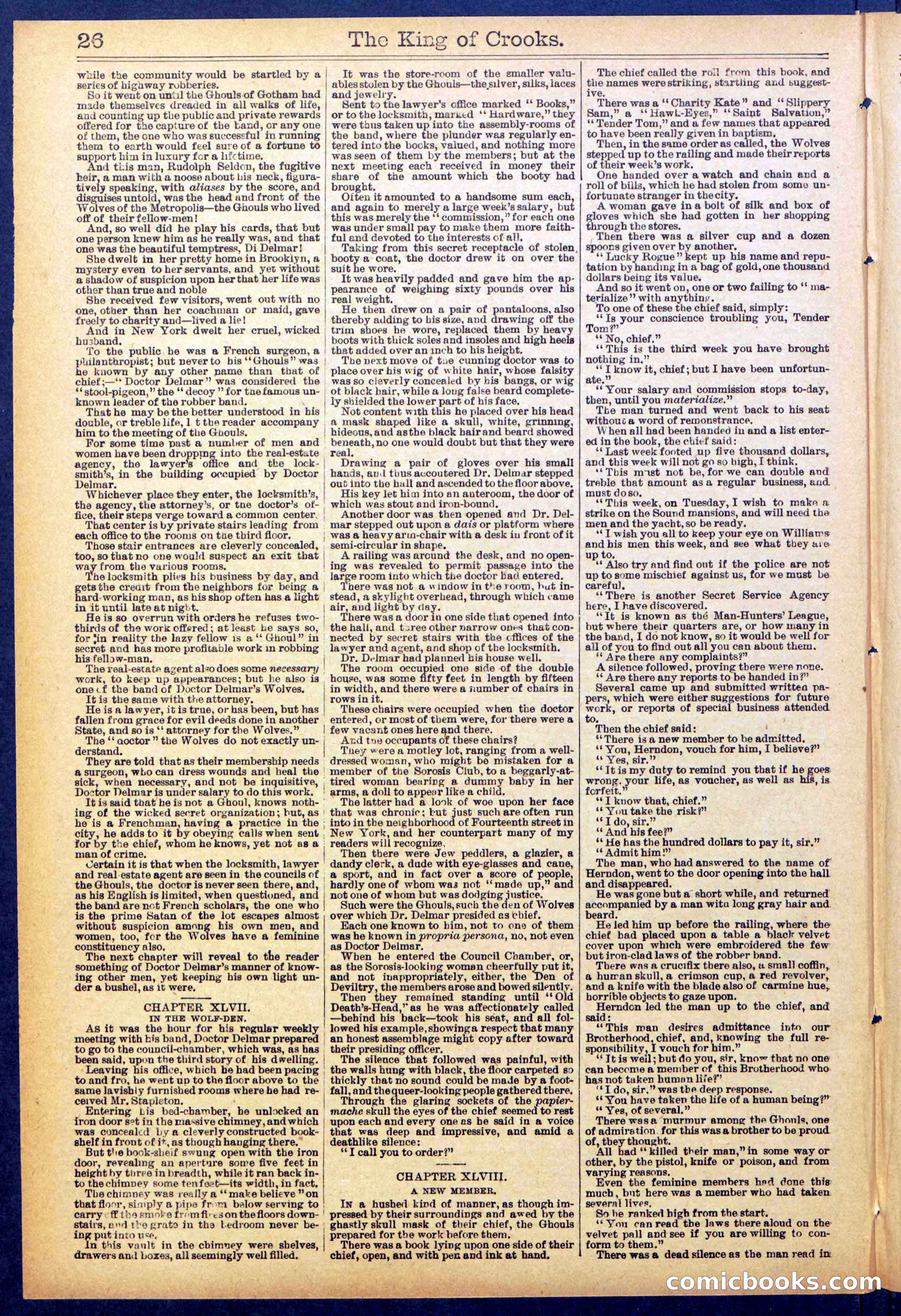 Beadle's New York Dime Library No. 886 — page 26 of 32