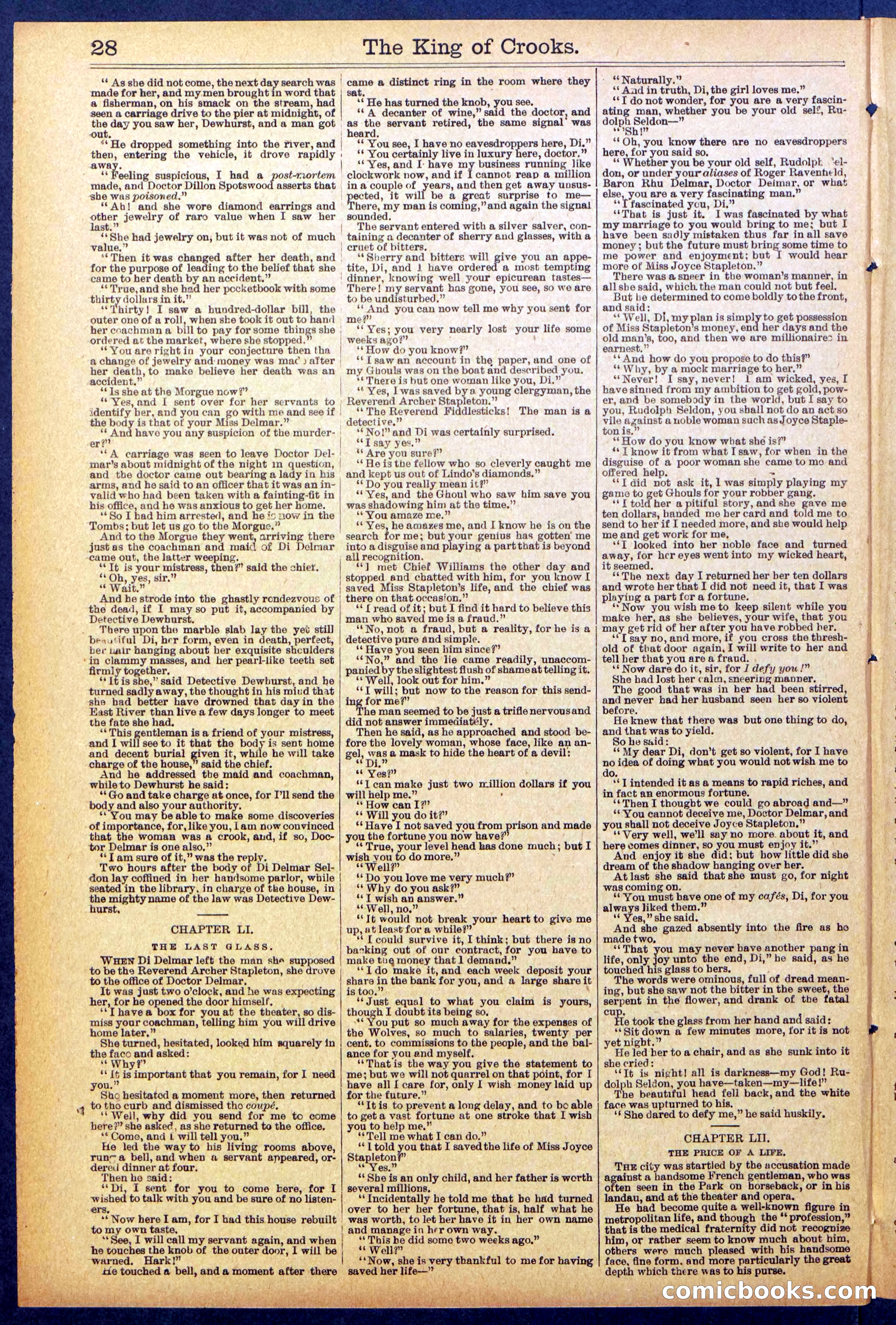 Beadle's New York Dime Library No. 886 — page 28 of 32