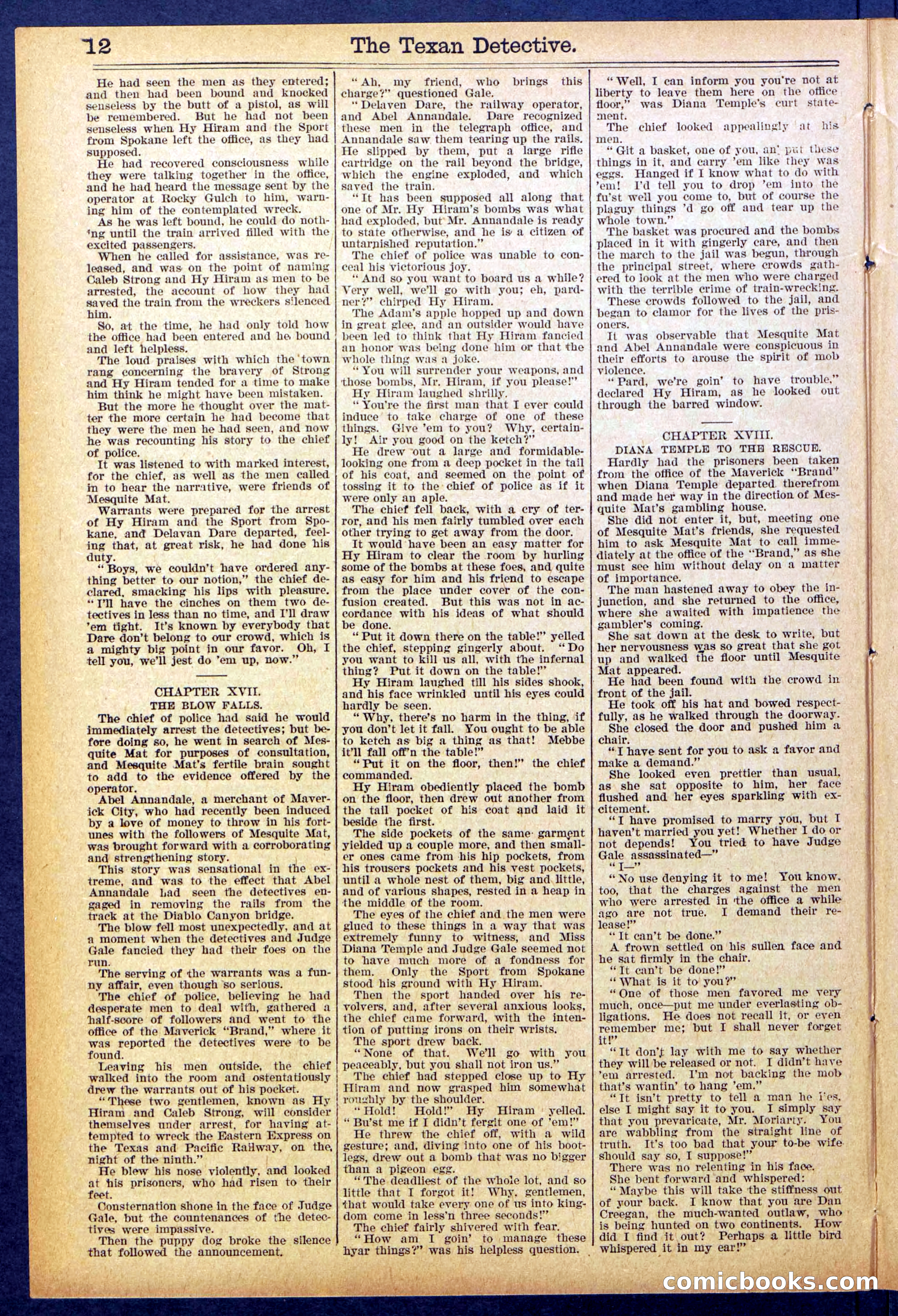 Beadle's New York Dime Library No. 887 — page 12 of 32