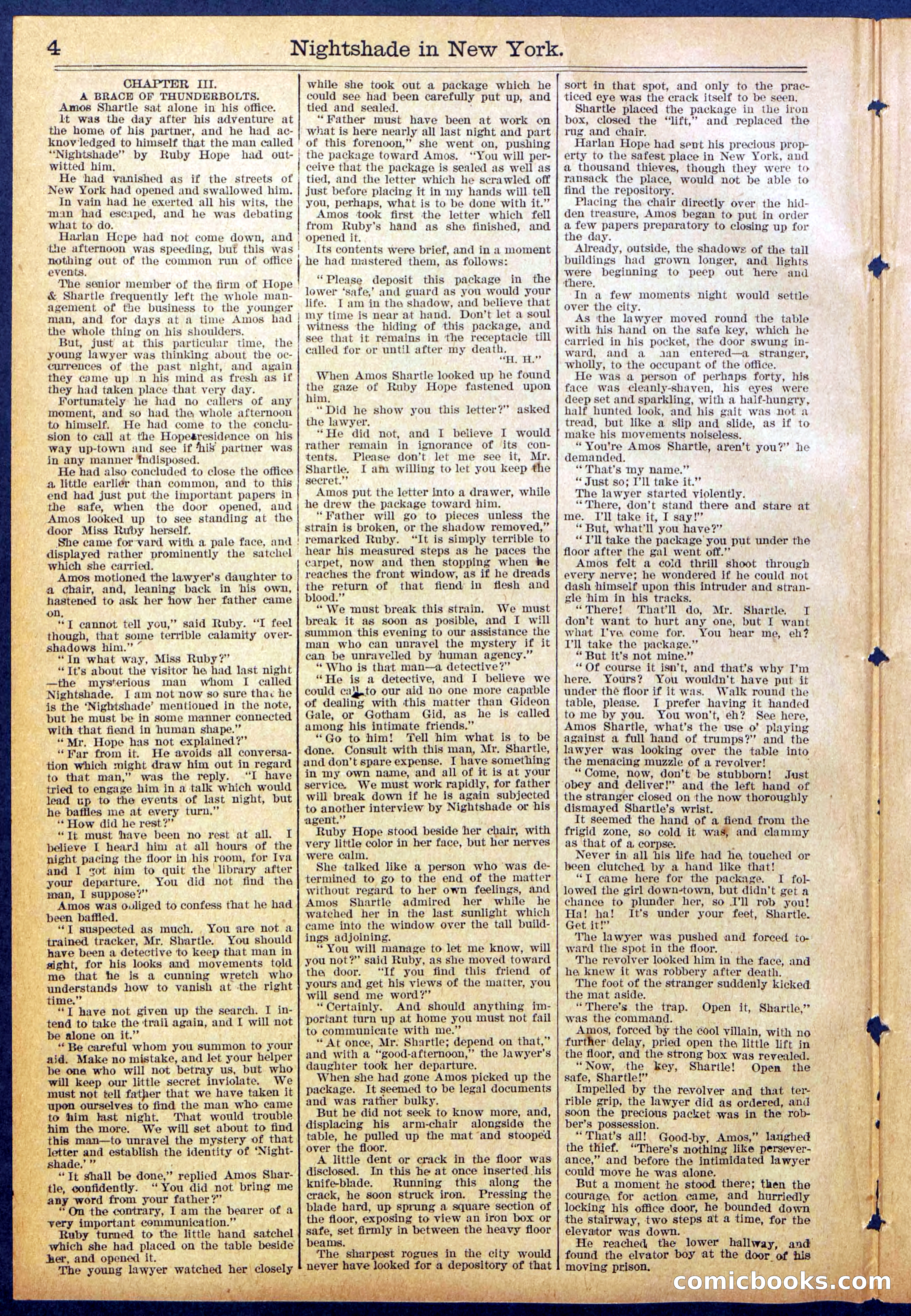 Beadle's New York Dime Library No. 888 — page 4 of 32