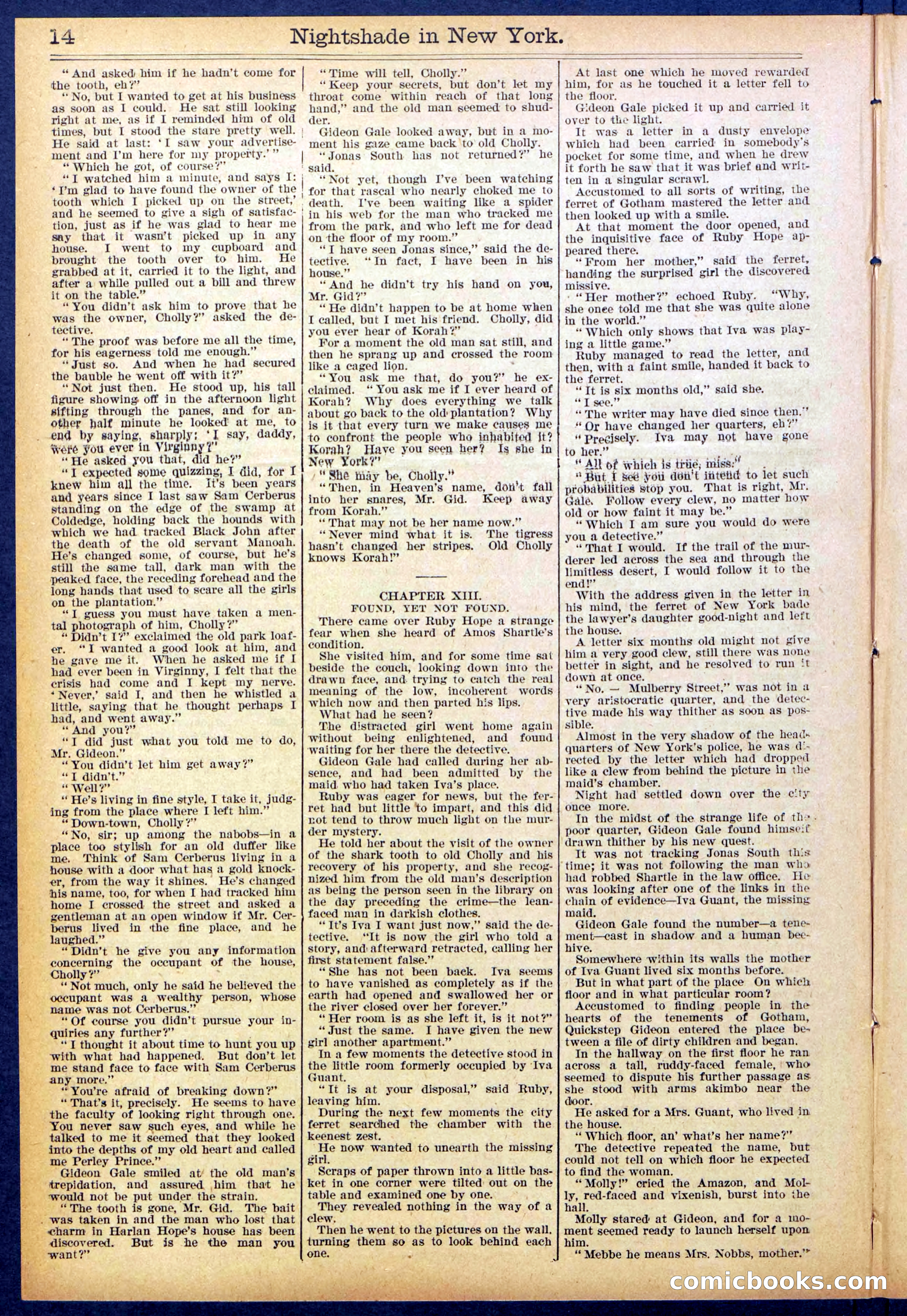 Beadle's New York Dime Library No. 888 — page 14 of 32