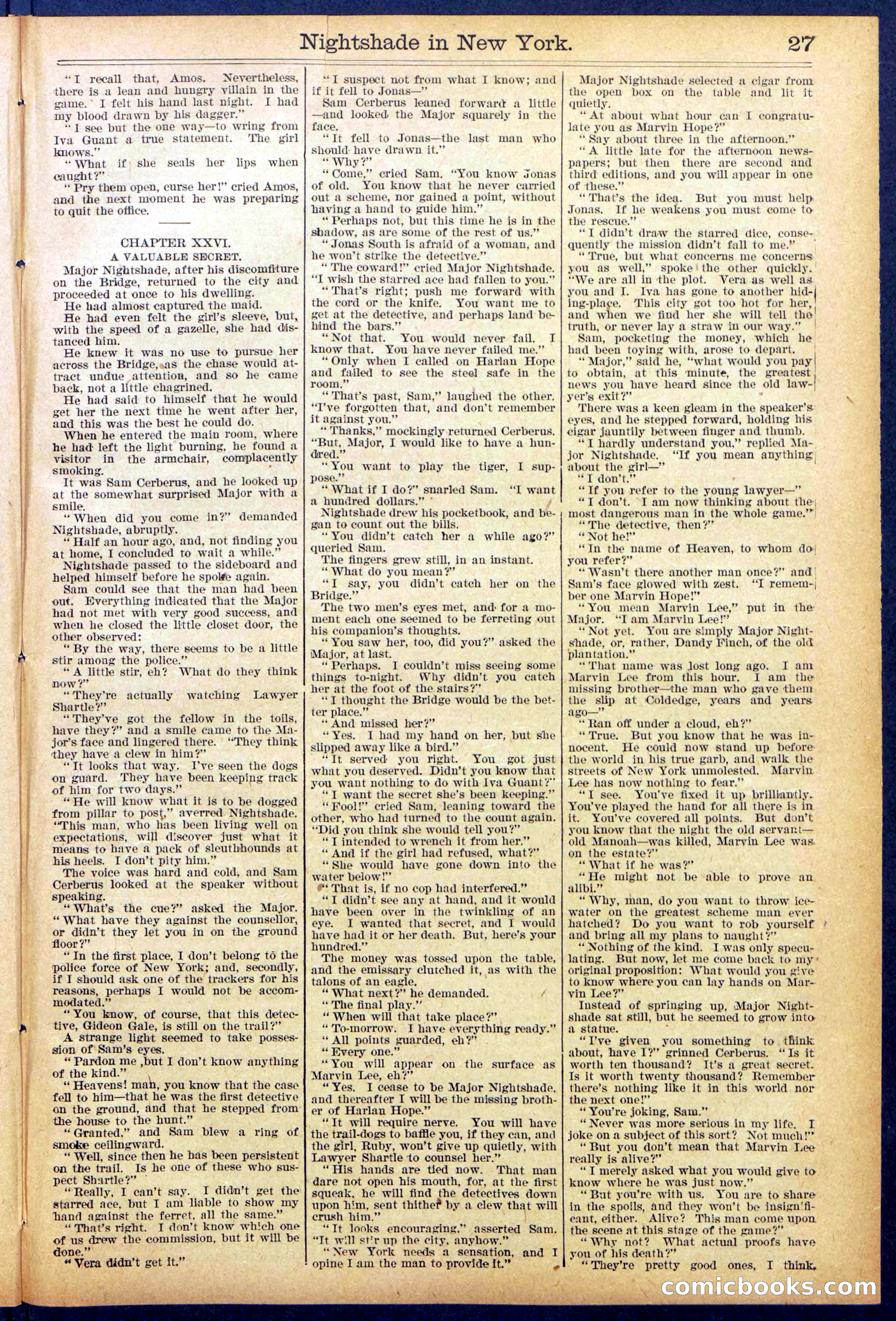 Beadle's New York Dime Library No. 888 — page 27 of 32