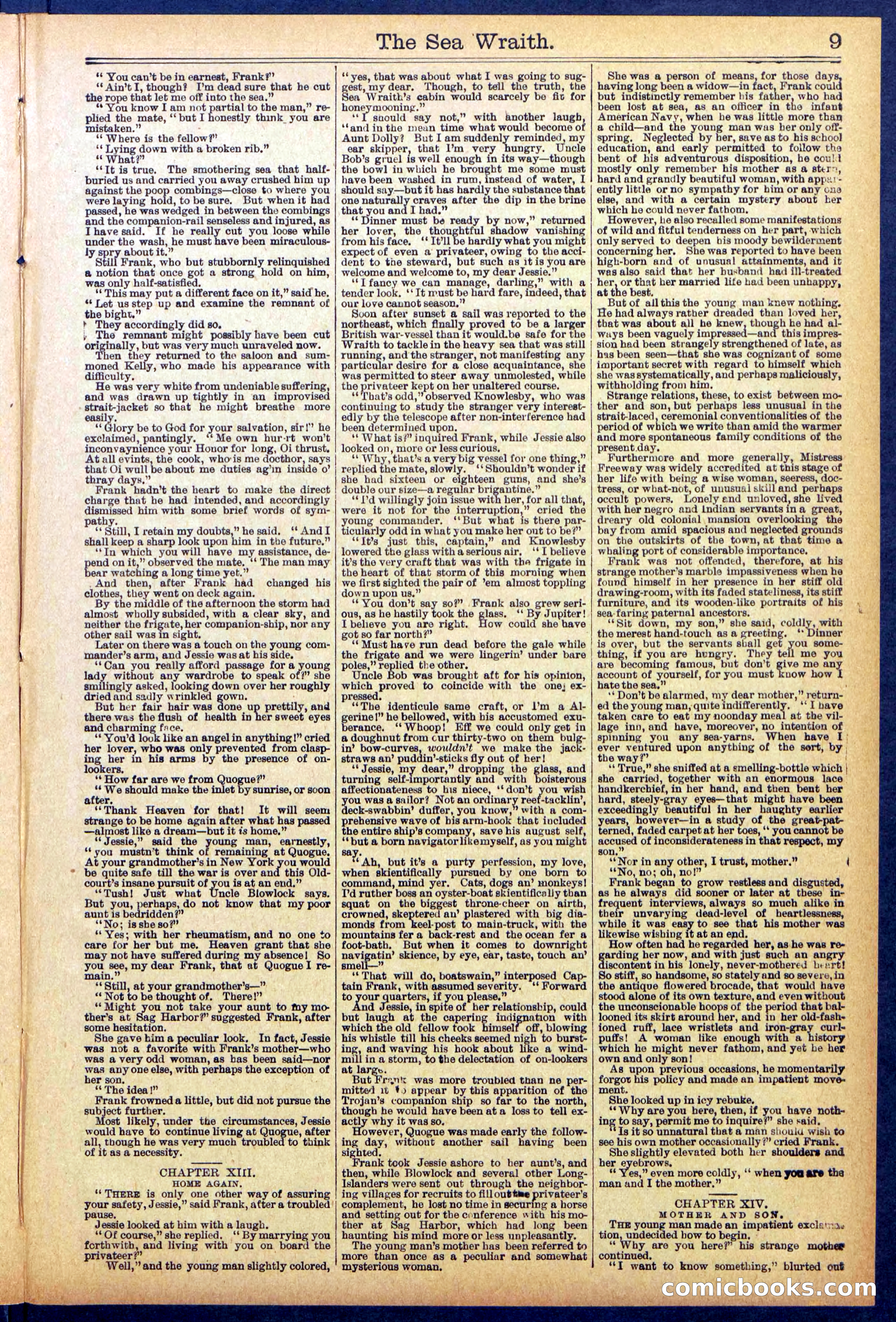 Beadle's Dime Library No. 889: Sea Wraith Driftford — page 9 of 32