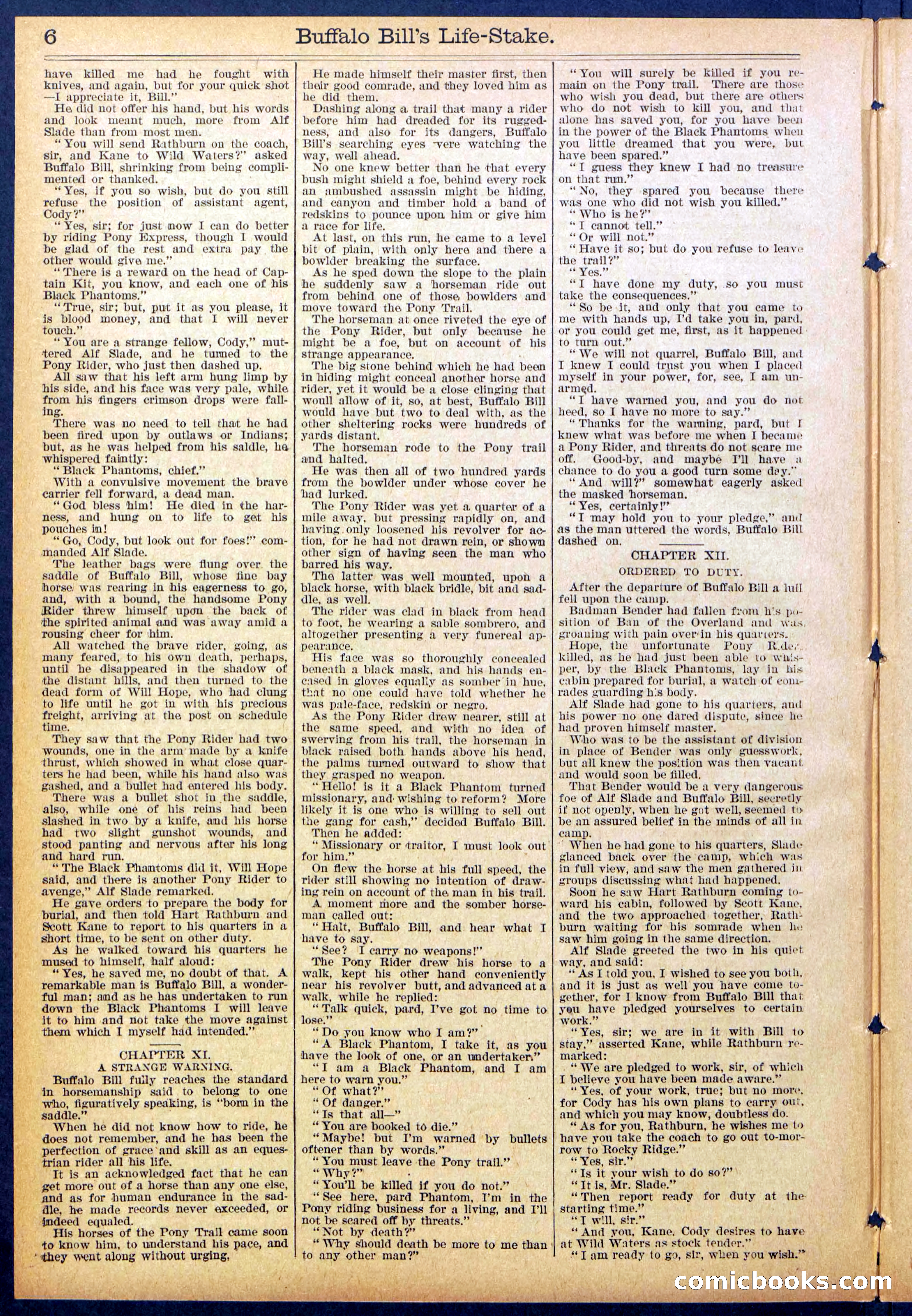 Beadle's New York Dime Library No. 890 — page 6 of 32