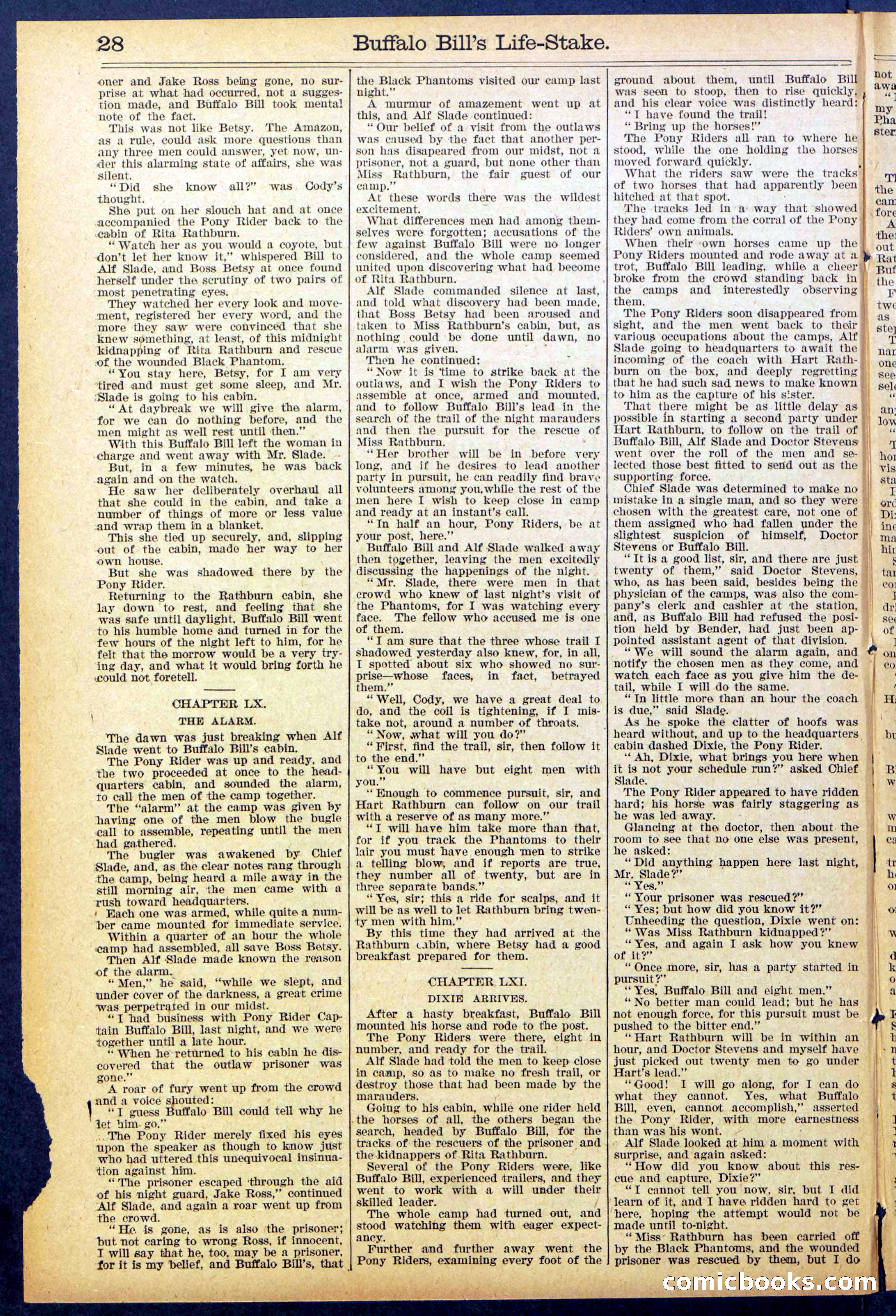 Beadle's New York Dime Library No. 890 — page 28 of 32